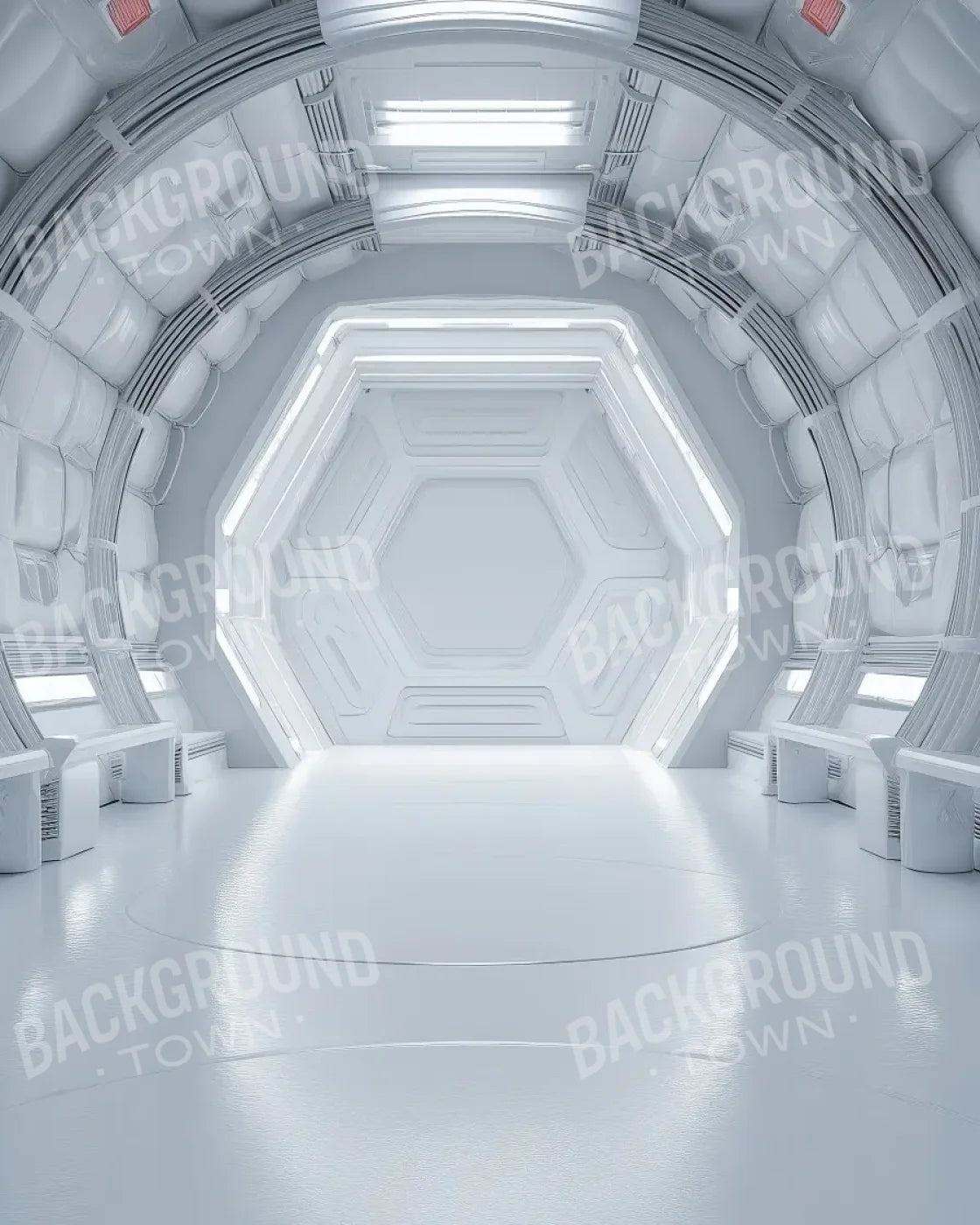 Futuristic Tunnel 8’x10’ Fleece (96 x 120 inch) Backdrop