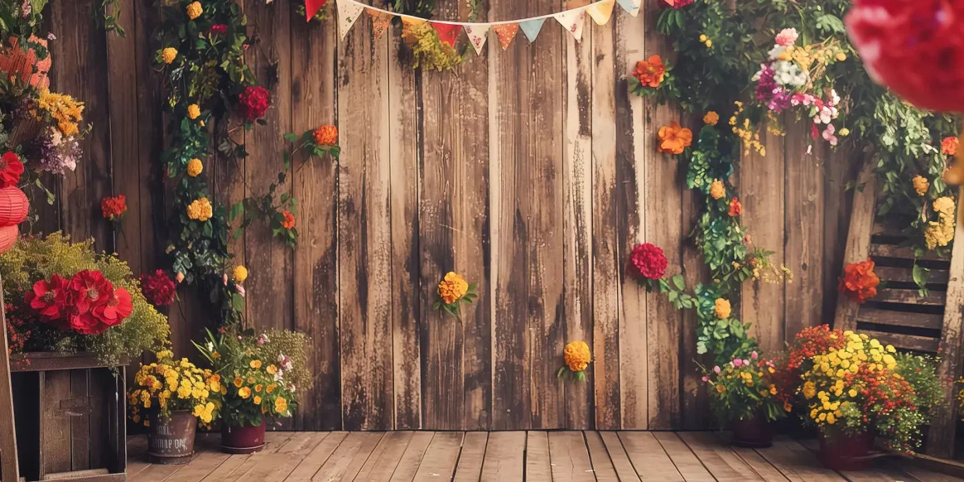 Garden Both 16’X8’ Ultracloth (192 X 96 Inch) Backdrop