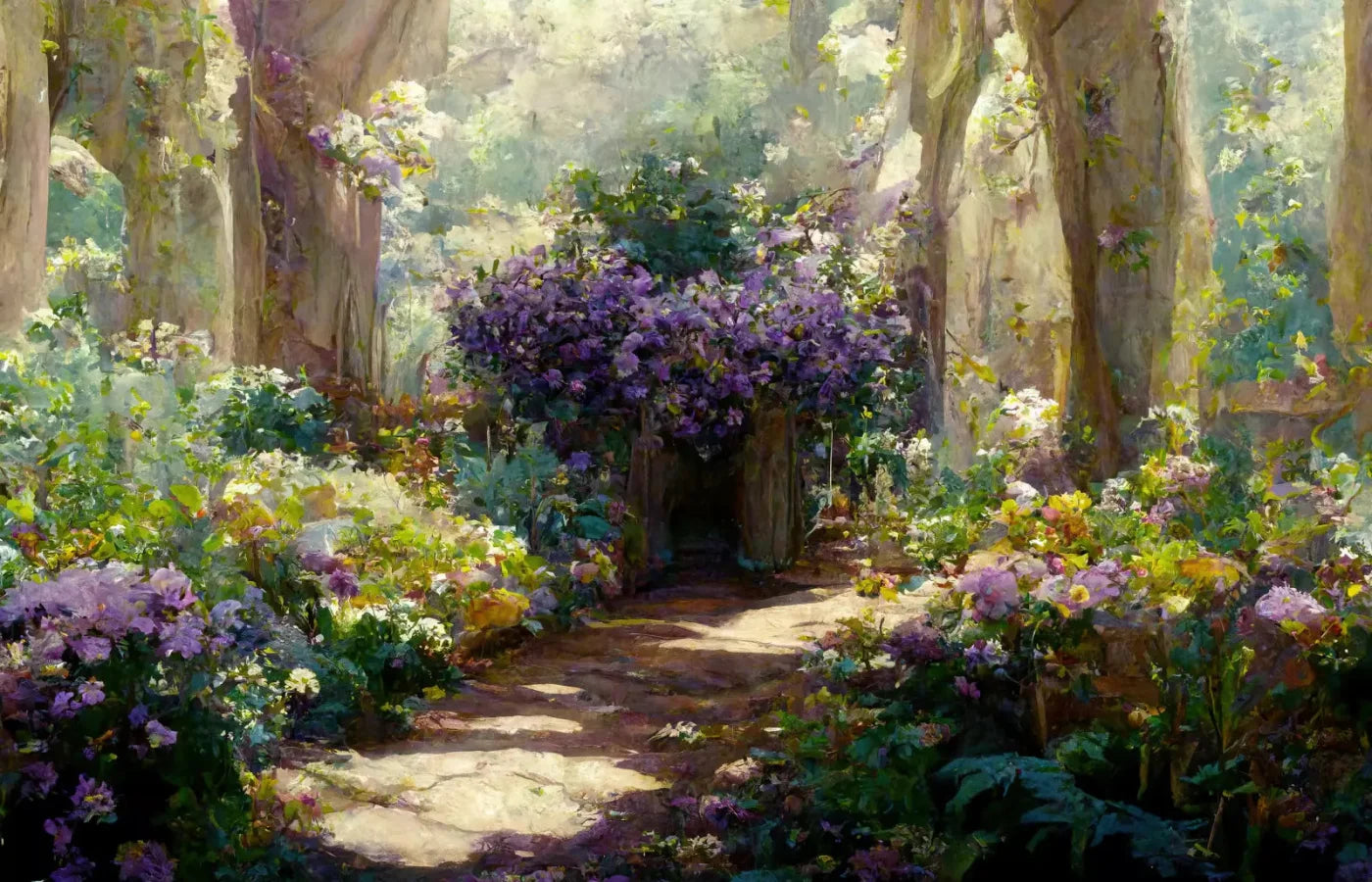 Garden Of Paradise 12X8 Ultracloth ( 144 X 96 Inch ) Backdrop