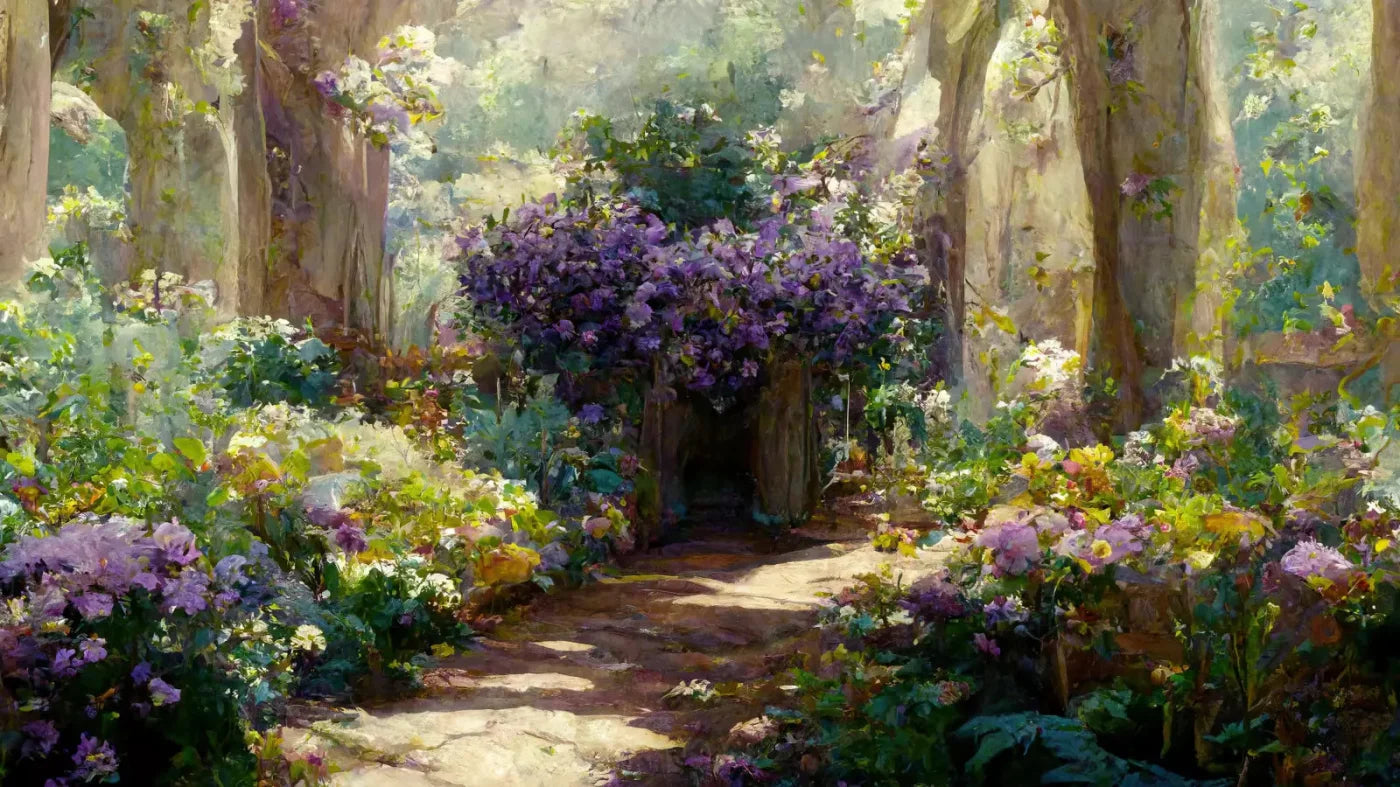 Garden Of Paradise 14X8 Ultracloth ( 168 X 96 Inch ) Backdrop