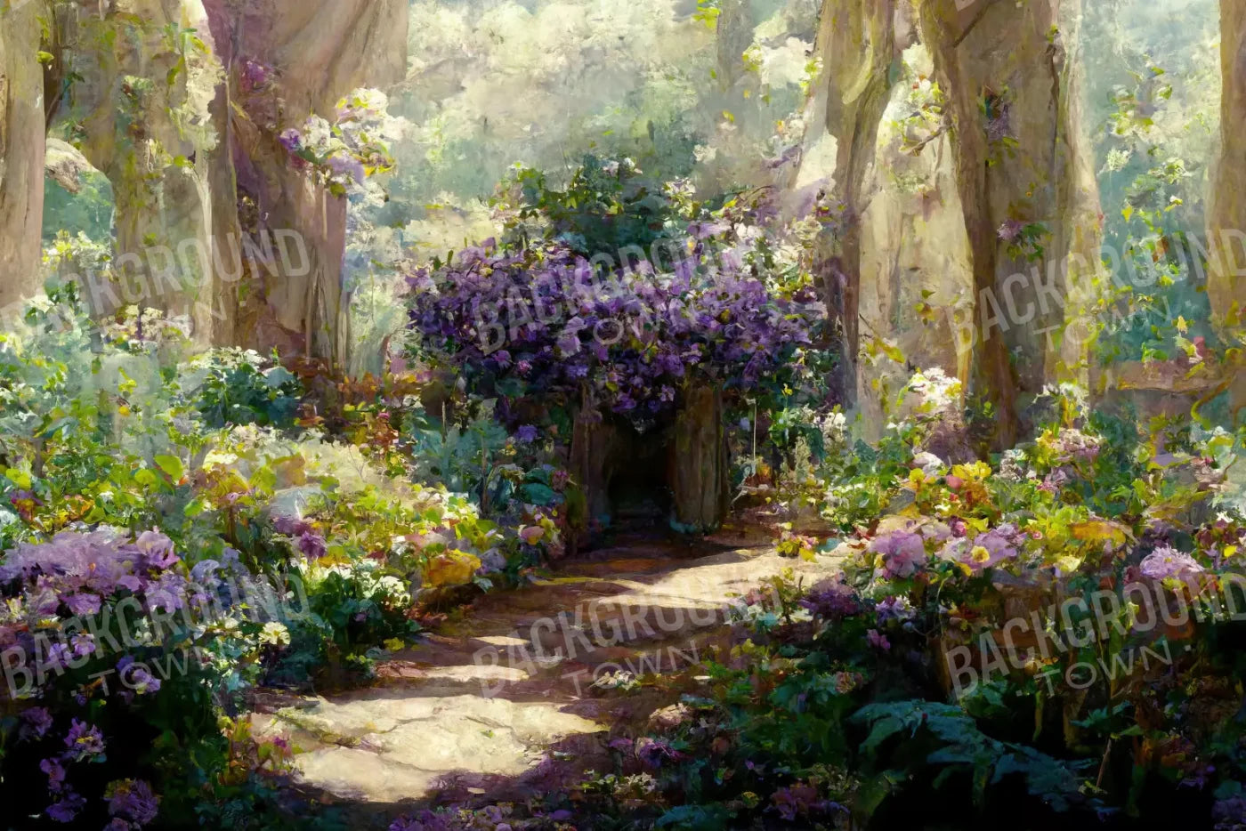 Garden Of Paradise 8X5 Ultracloth ( 96 X 60 Inch ) Backdrop