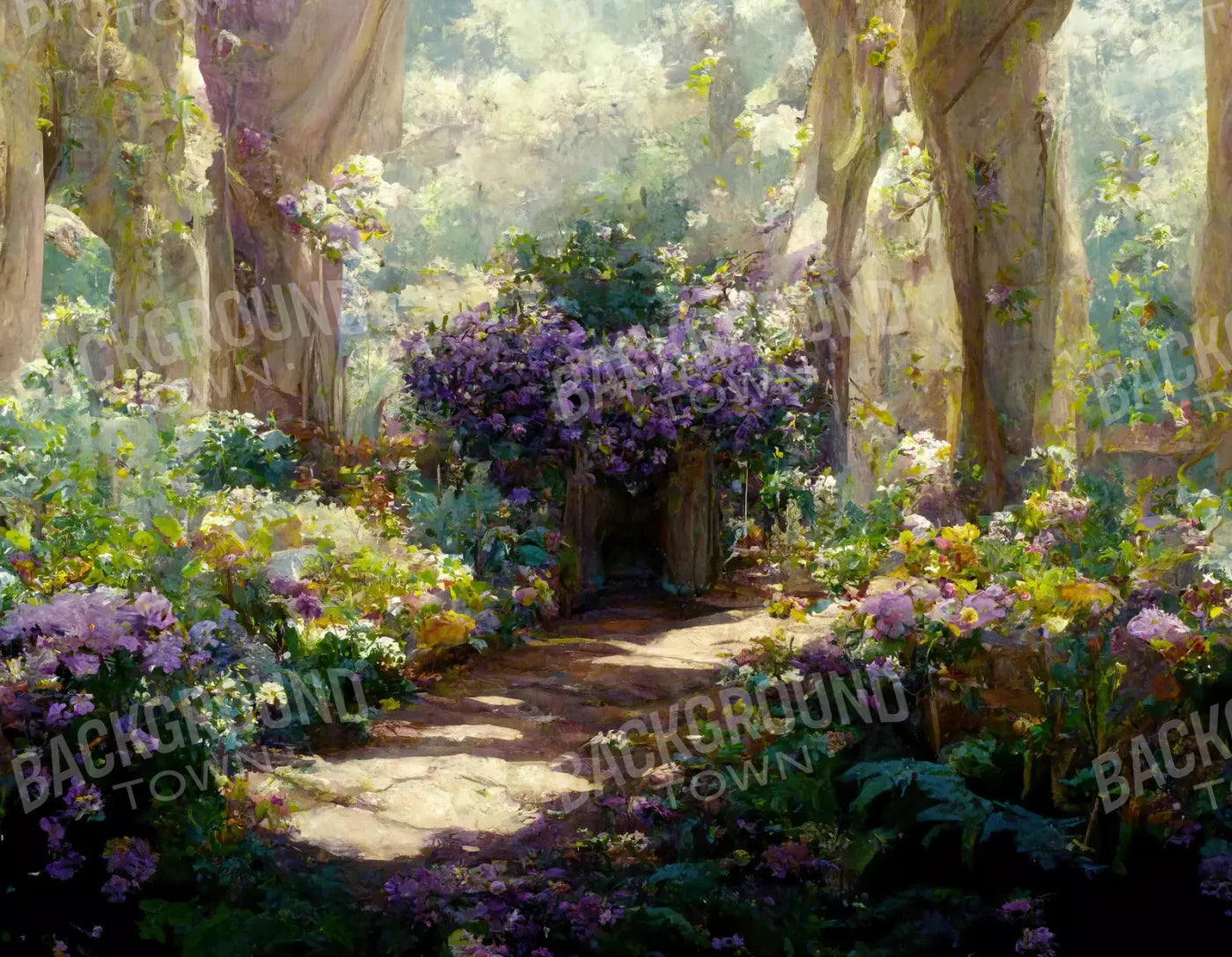 Garden Of Paradise 8X6 Fleece ( 96 X 72 Inch ) Backdrop