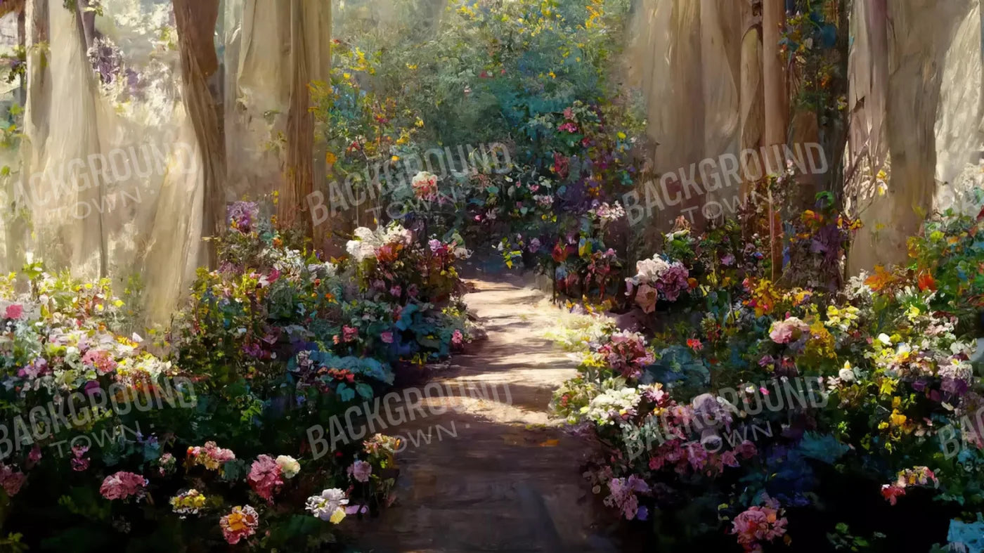 Garden Path 14X8 Ultracloth ( 168 X 96 Inch ) Backdrop