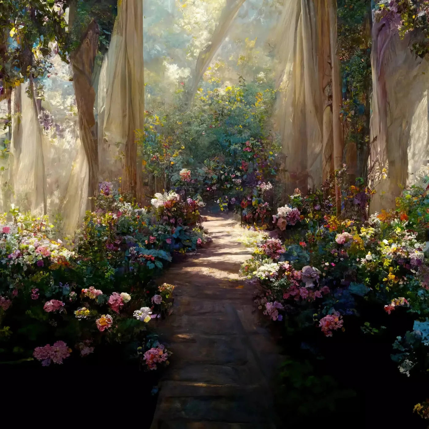 Garden Path Backdrop