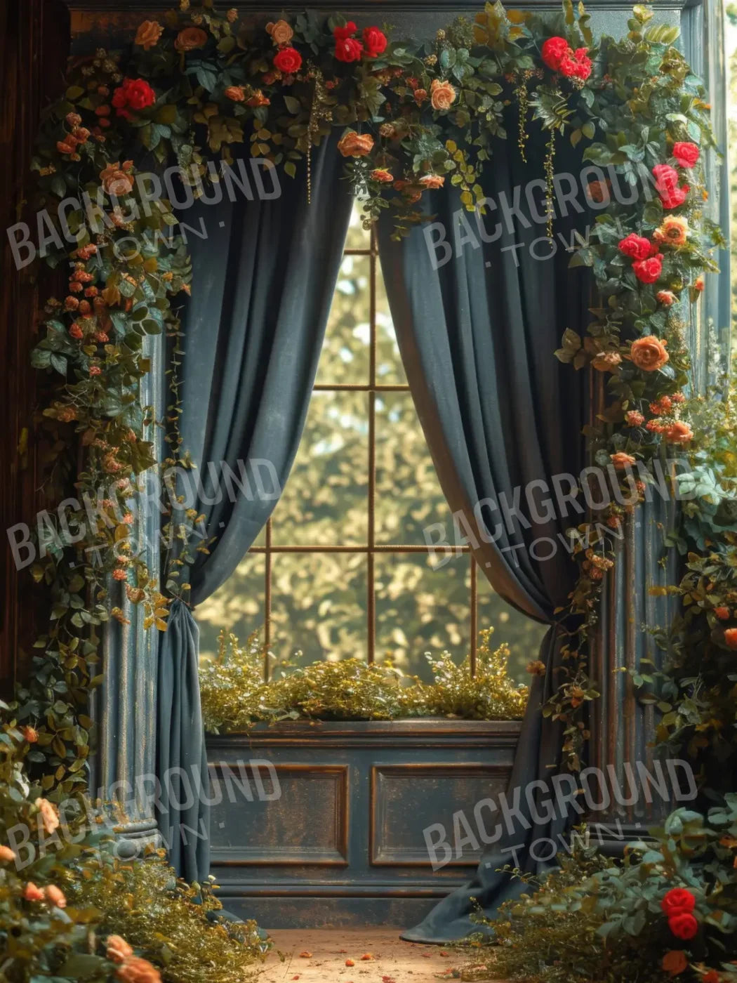 Garden Room 6’x8’ Fleece (72 x 96 inch) Backdrop