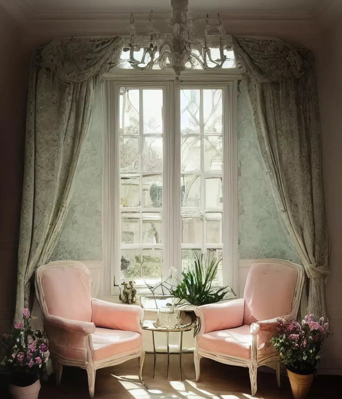Garden Room I 10X12 Ultracloth ( 120 X 144 Inch ) Backdrop