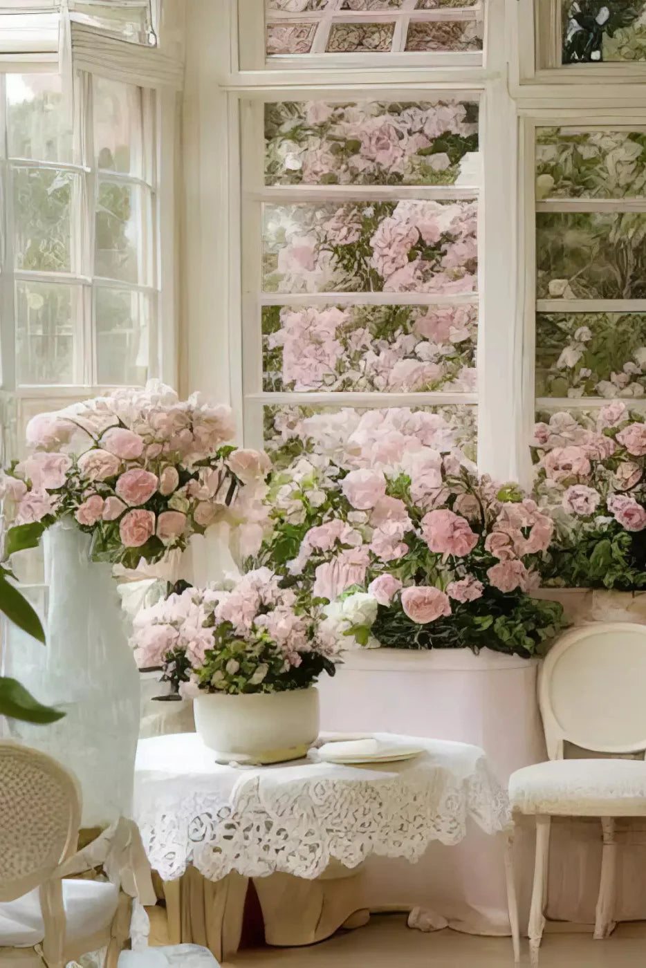 Garden Room Iv Backdrop