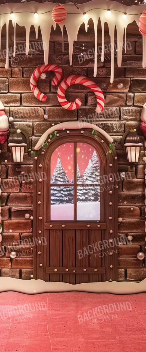 Gingerbread Entry I 5’X12’ Ultracloth For Westcott X-Drop (60 X 144 Inch) Backdrop