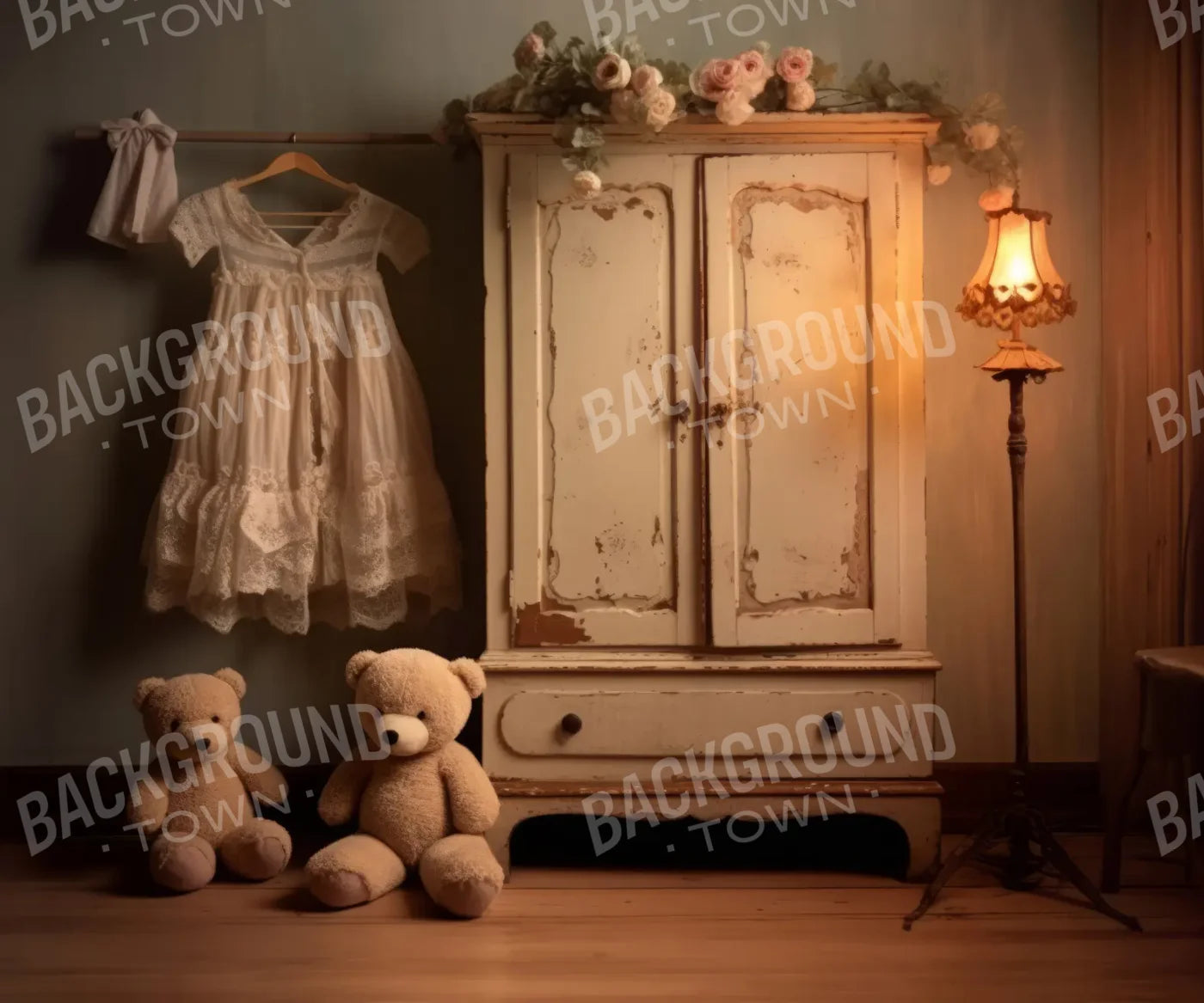 Girly Nursery 12’x10’ UltraCloth (144 x 120 inch) Backdrop