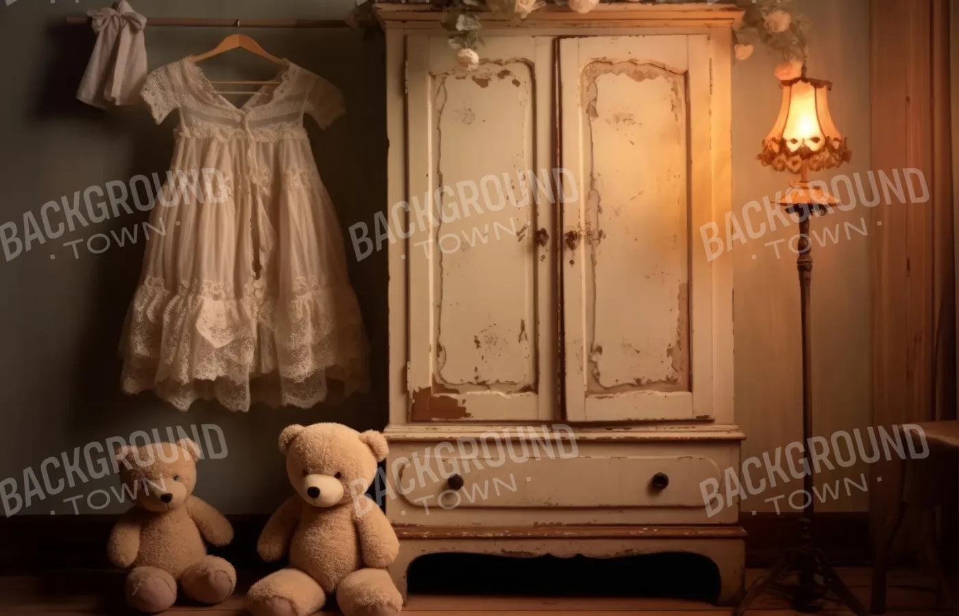 Girly Nursery 14’x9’ UltraCloth (168 x 108 inch) Backdrop