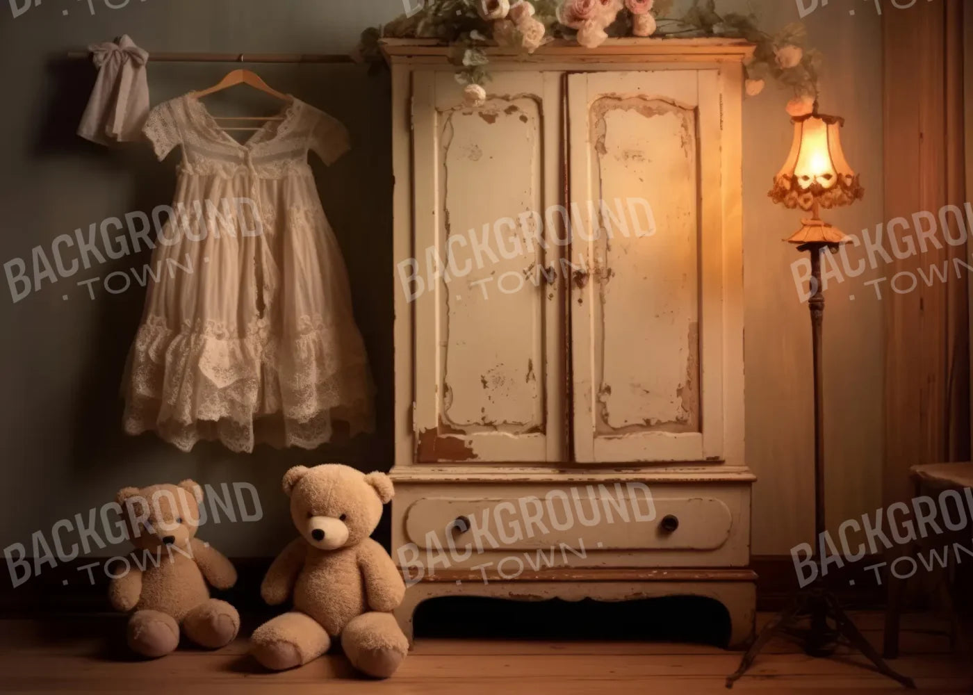 Girly Nursery 7’x5’ UltraCloth (84 x 60 inch) Backdrop