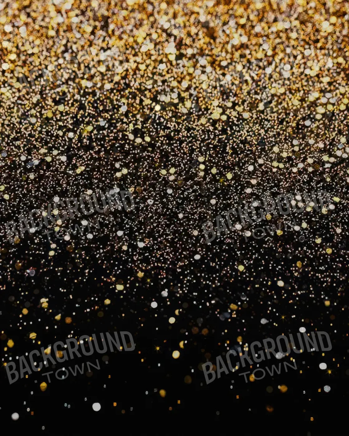 Gold Confetti Shower 8’x10’ Fleece (96 x 120 inch) Backdrop