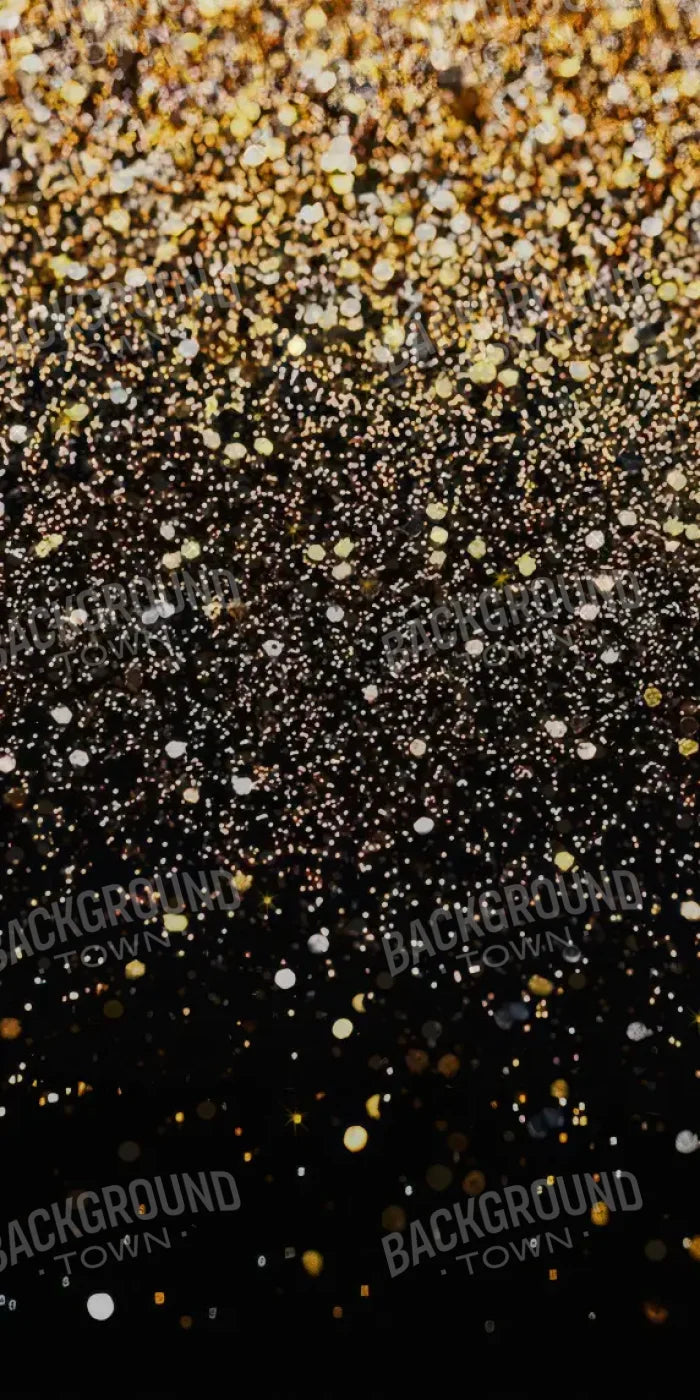 Gold Confetti Shower 8’x16’ UltraCloth (96 x 192 inch) Backdrop