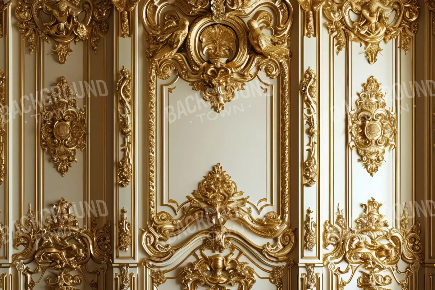 Gold Embossed Wall 12’X8’ Ultracloth (144 X 96 Inch) Backdrop