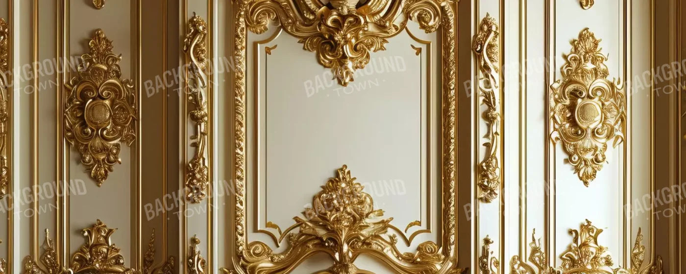 Gold Embossed Wall 20’X8’ Ultracloth (240 X 96 Inch) Backdrop