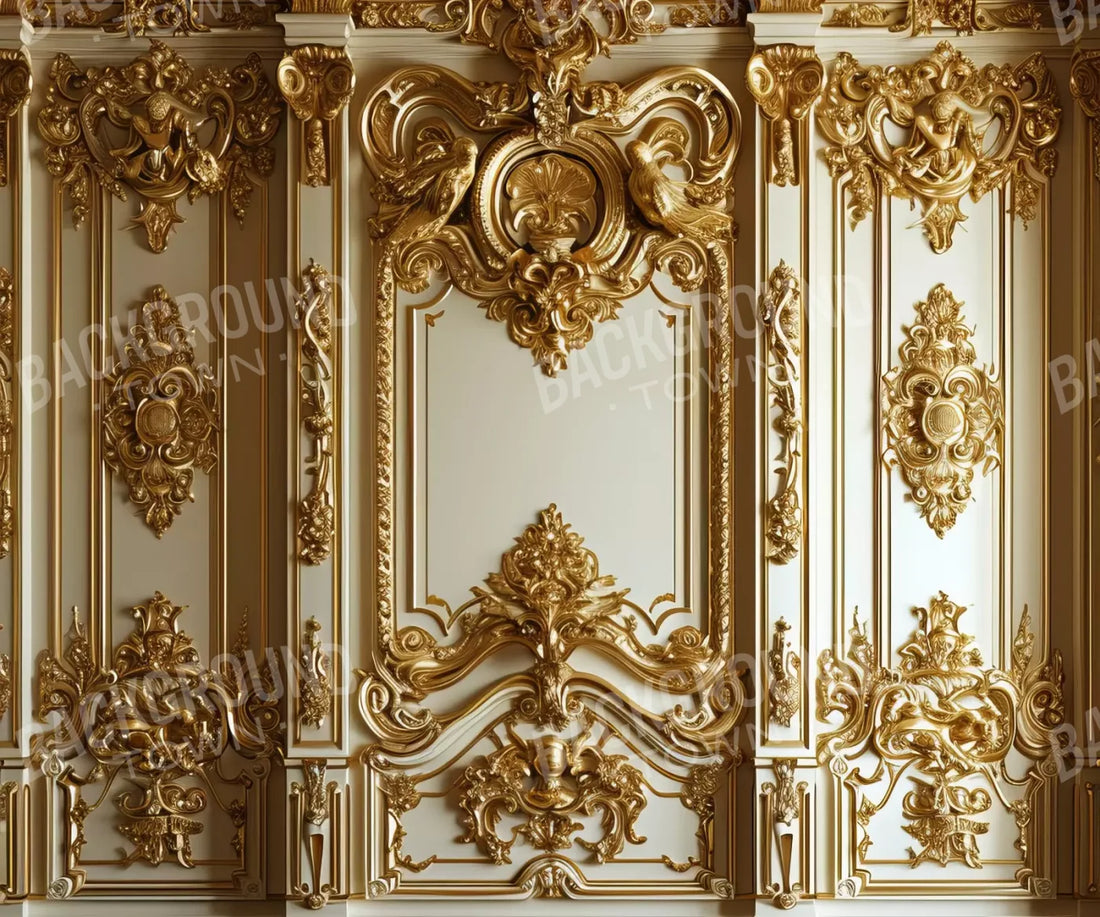 Gold Embossed Wall 5’X4’2 Fleece (60 X 50 Inch) Backdrop