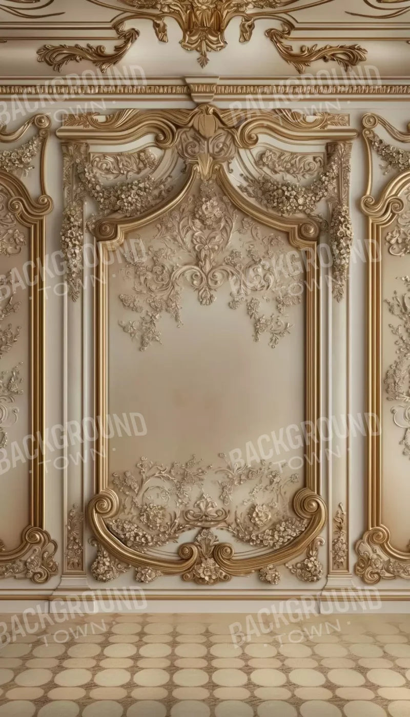 Gold Embossed Wall Ii 8’X14’ Ultracloth (96 X 168 Inch) Backdrop
