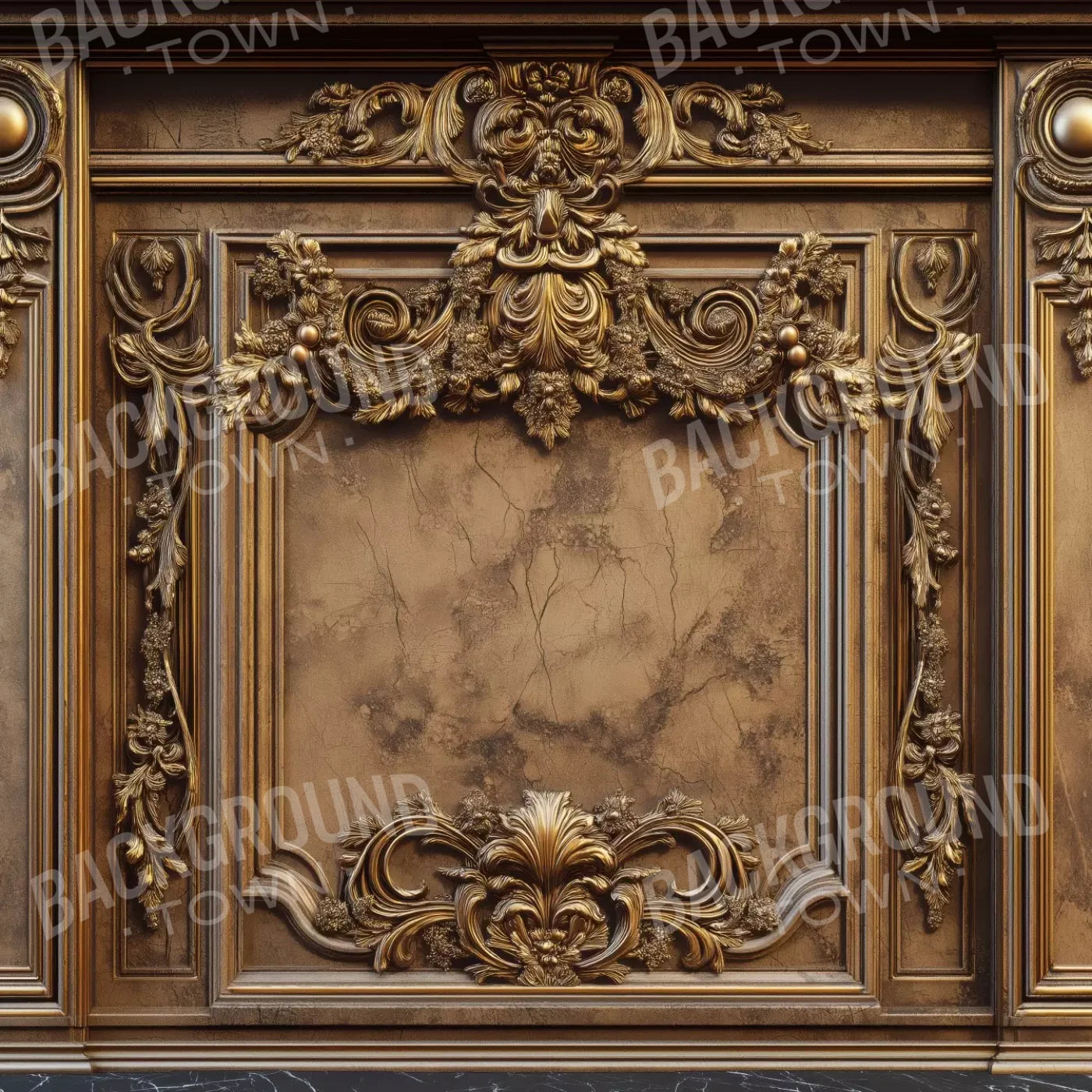 Gold Vault Wall 10’X10’ Ultracloth (120 X Inch) Backdrop