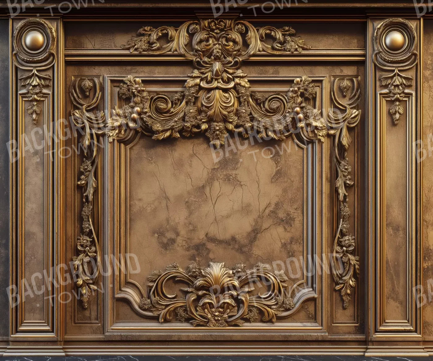 Gold Vault Wall 12’X10’ Ultracloth (144 X 120 Inch) Backdrop