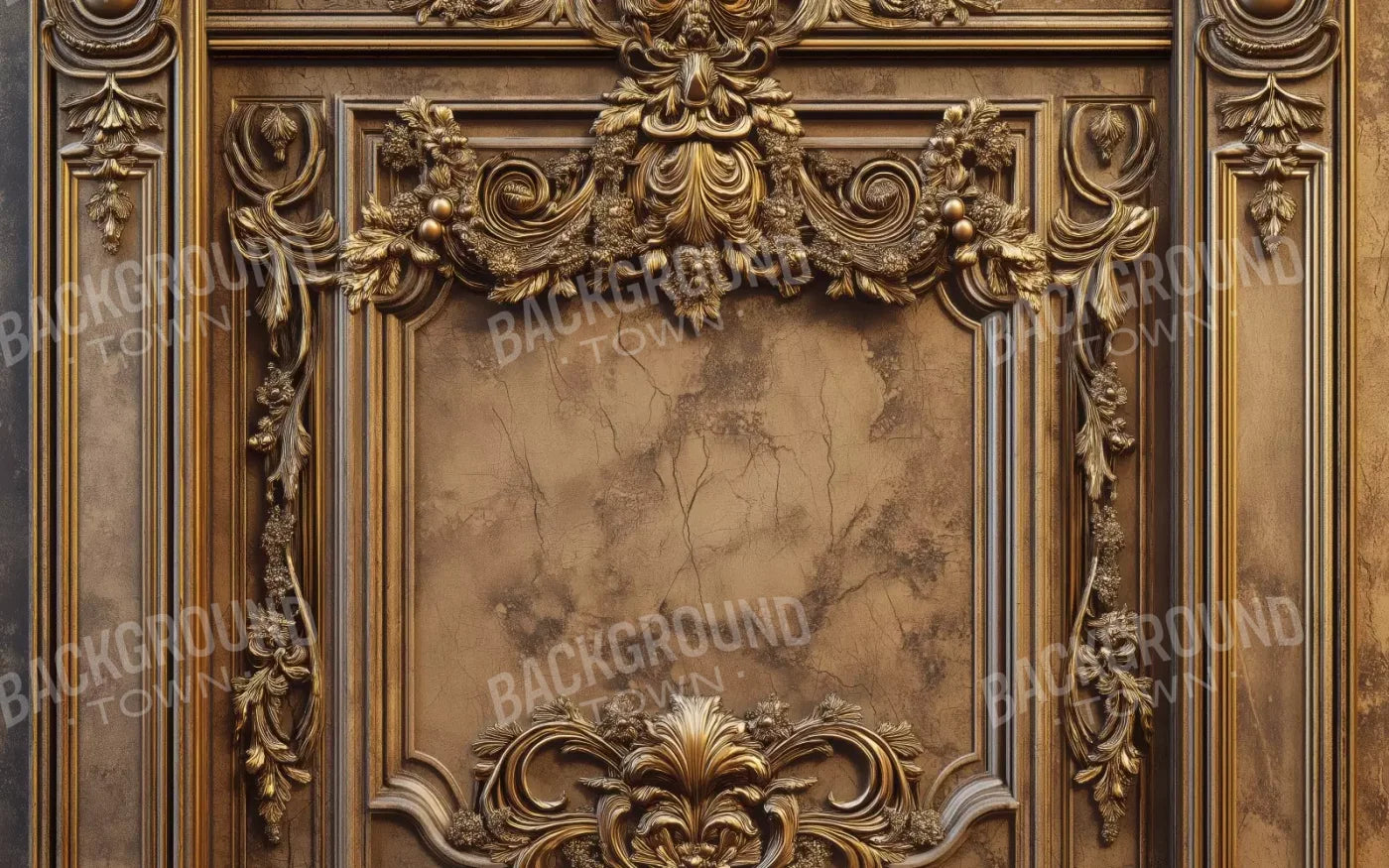 Gold Vault Wall 8’X5’ Ultracloth (96 X 60 Inch) Backdrop