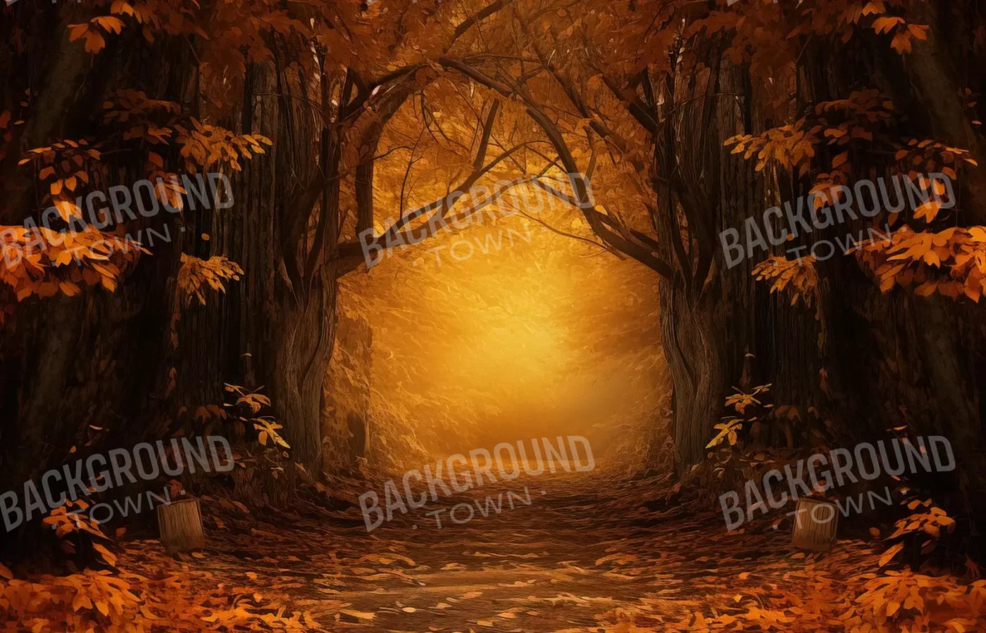 Golden Autumn Gateway 14’X9’ Ultracloth (168 X 108 Inch) Backdrop