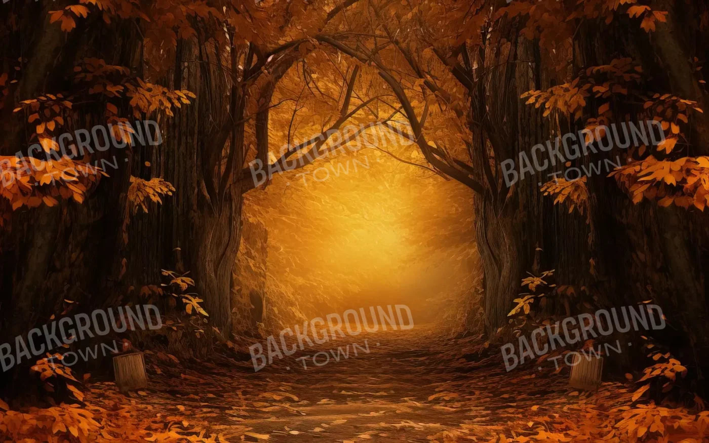 Golden Autumn Gateway 16’X10’ Ultracloth (192 X 120 Inch) Backdrop