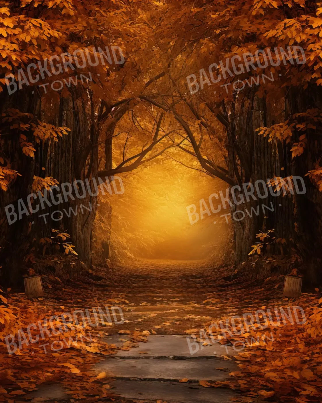 Golden Autumn Gateway 8’X10’ Fleece (96 X 120 Inch) Backdrop