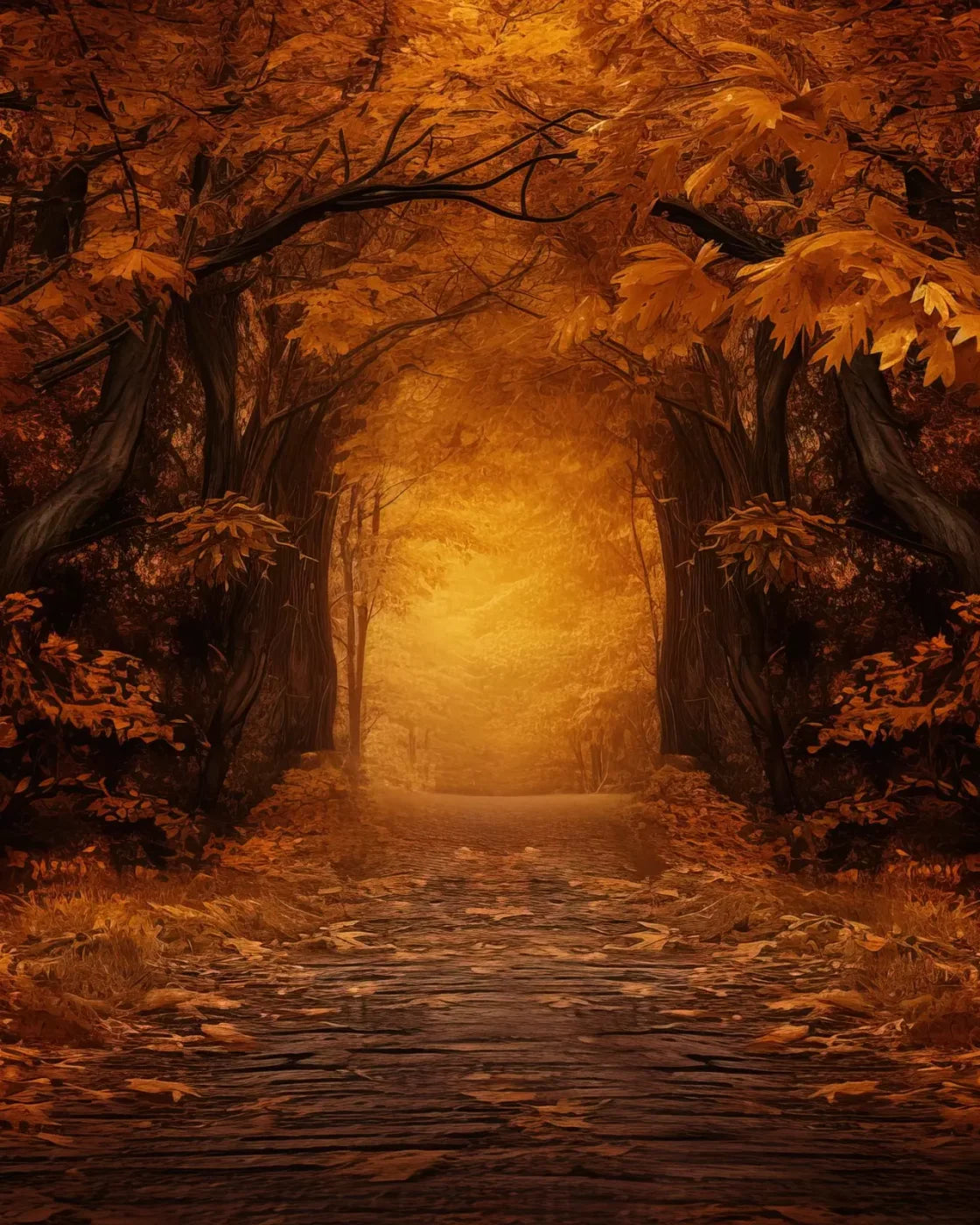 Golden Autumn Gateway Ii 8’X10’ Fleece (96 X 120 Inch) Backdrop