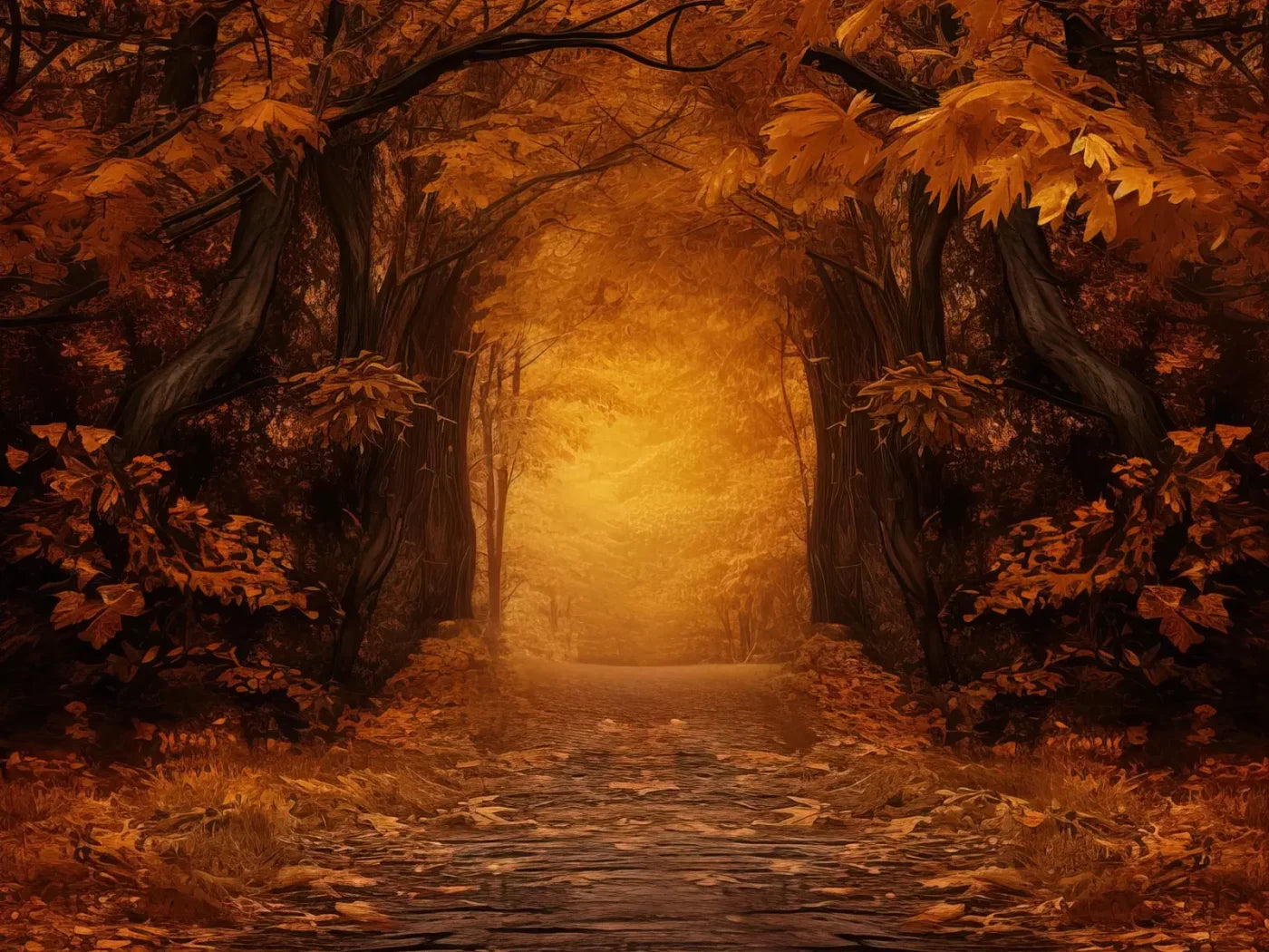 Golden Autumn Gateway Ii 8’X6’ Fleece (96 X 72 Inch) Backdrop