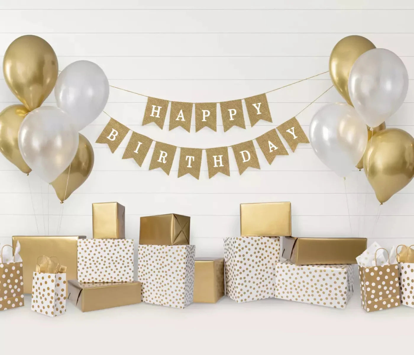 Golden Birthday 2 12X10 Ultracloth ( 144 X 120 Inch ) Backdrop