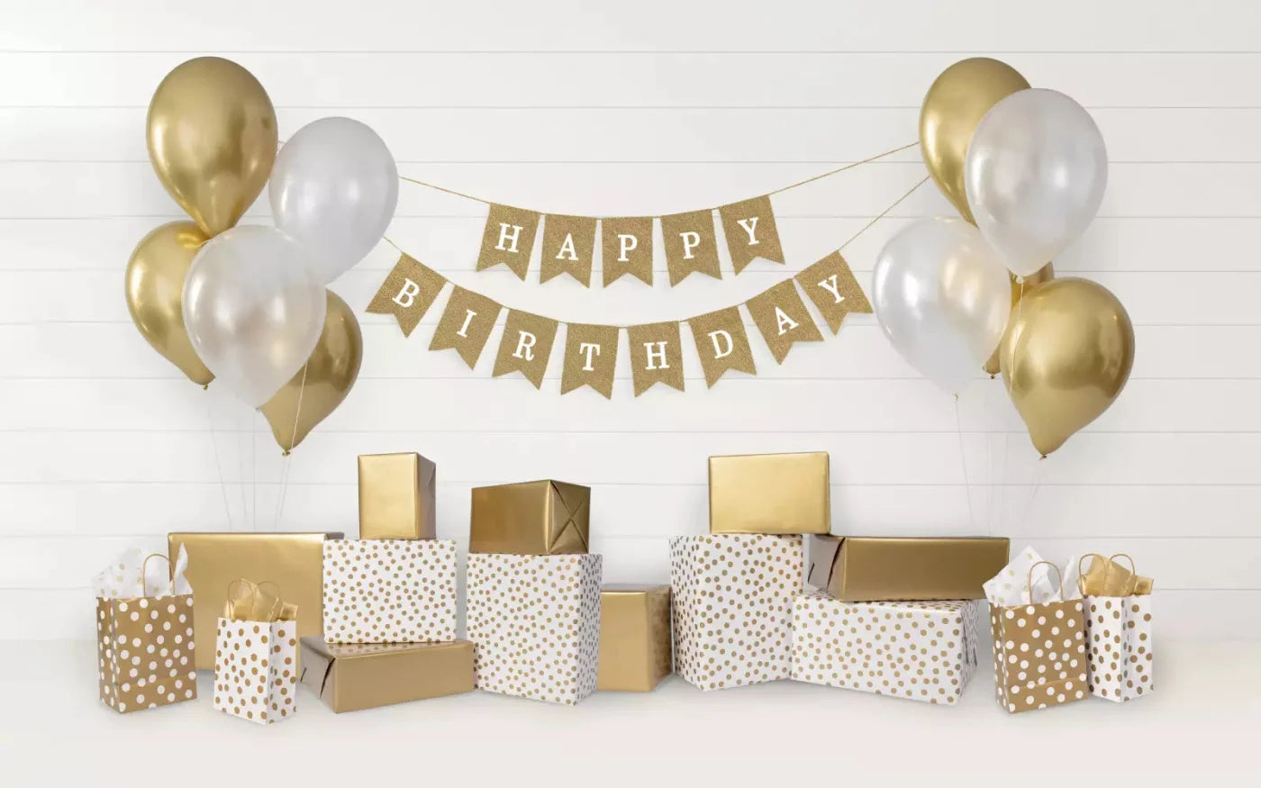 Golden Birthday 2 14X9 Ultracloth ( 168 X 108 Inch ) Backdrop