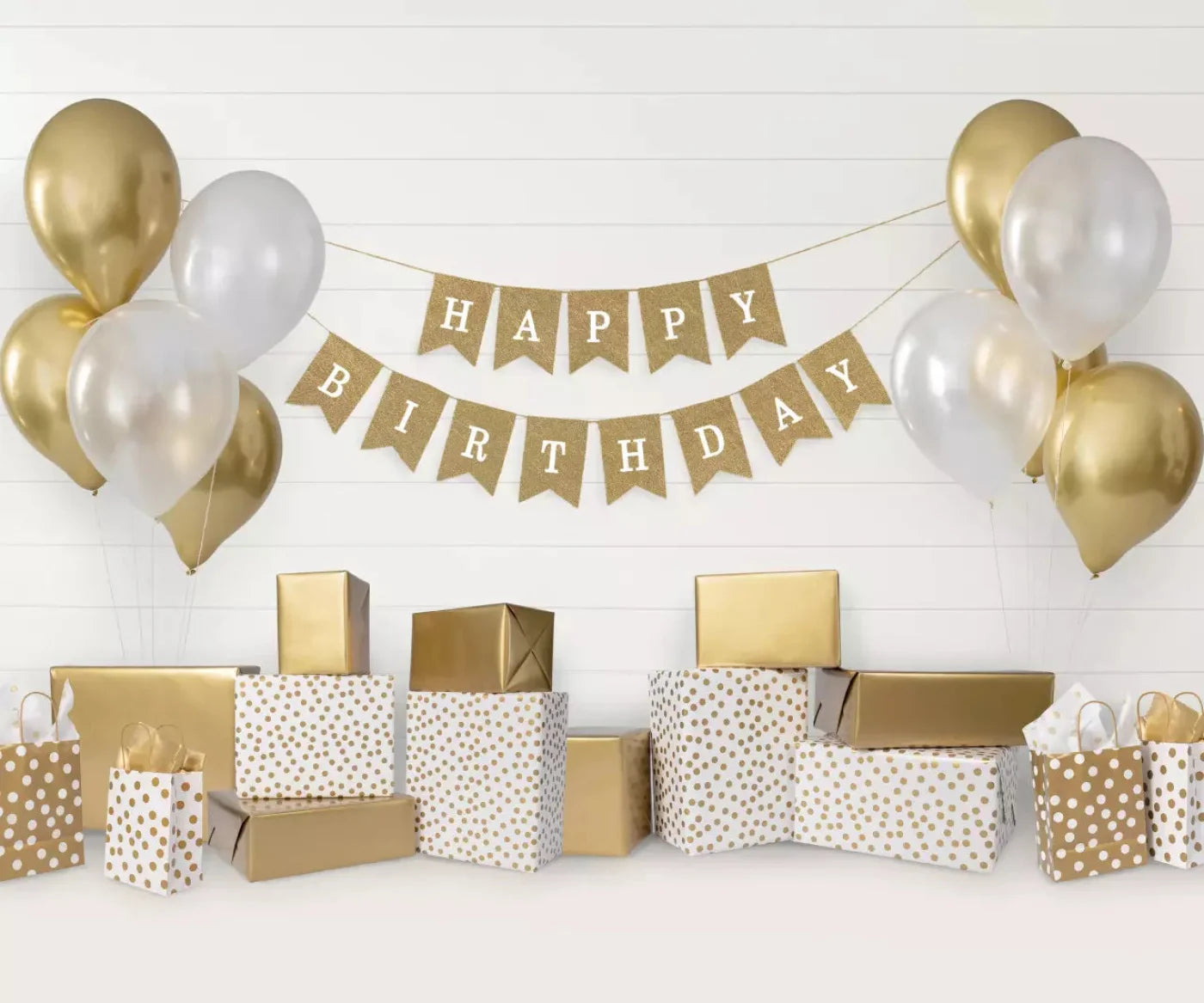 Golden Birthday 2 5X42 Fleece ( 60 X 50 Inch ) Backdrop