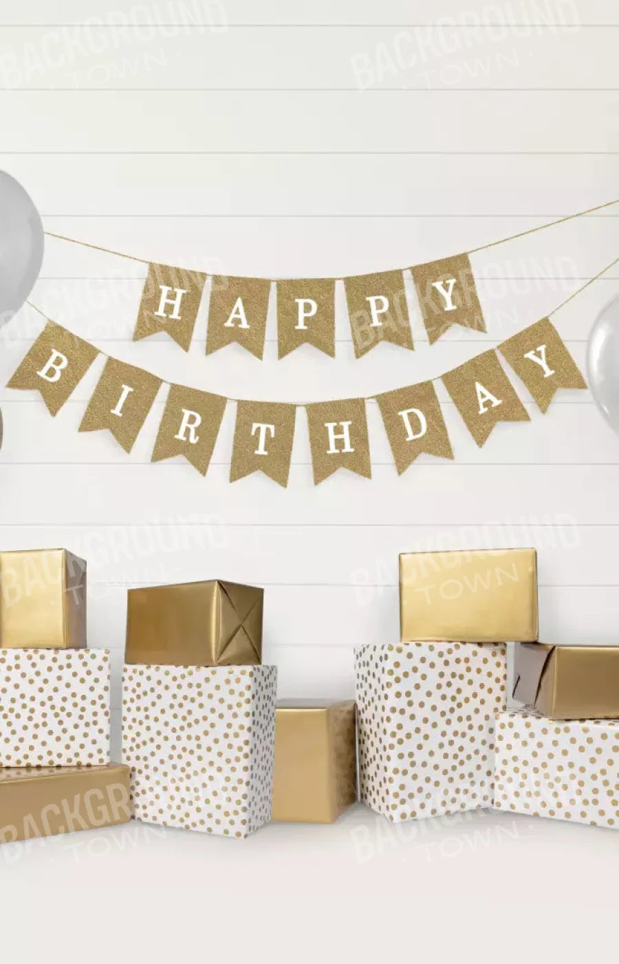 Golden Birthday 2 8X12 Ultracloth ( 96 X 144 Inch ) Backdrop