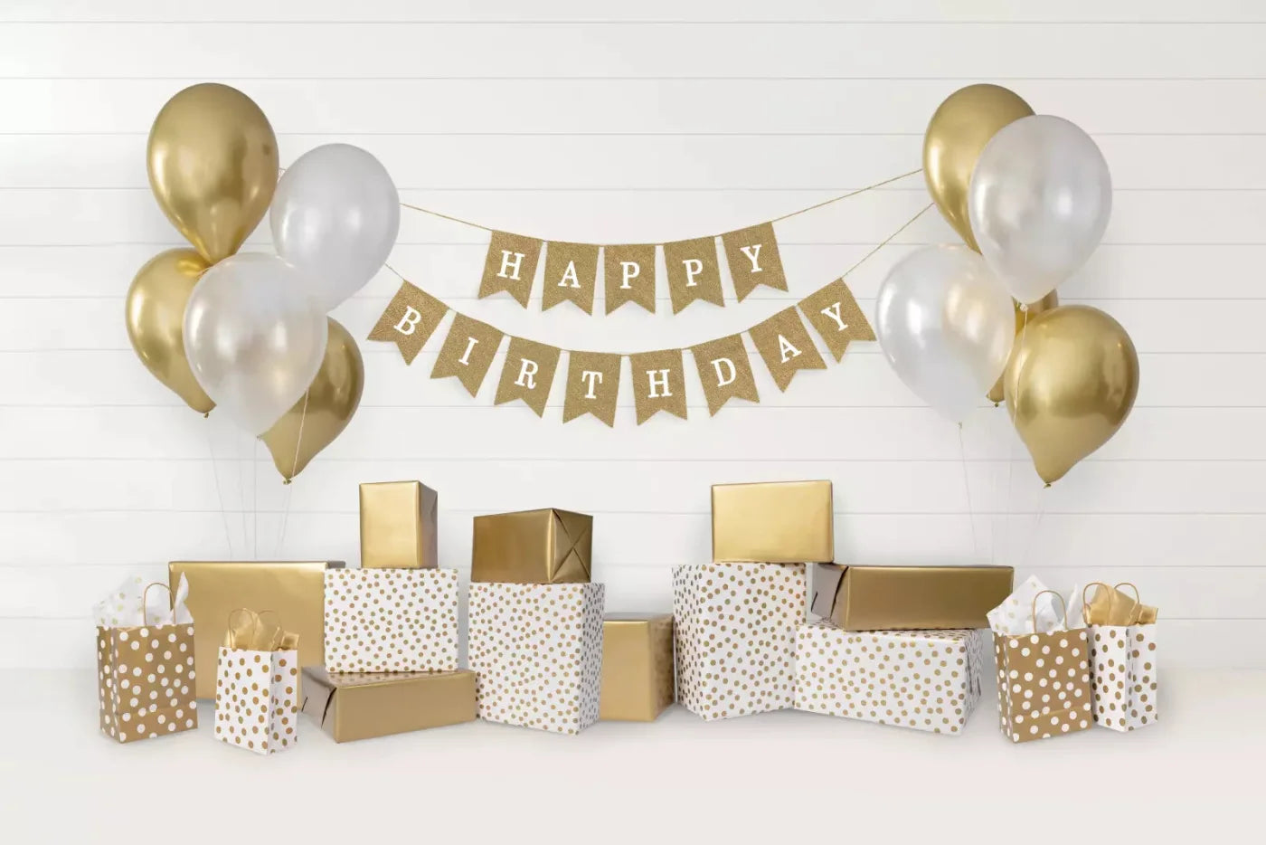 Golden Birthday 2 8X5 Ultracloth ( 96 X 60 Inch ) Backdrop