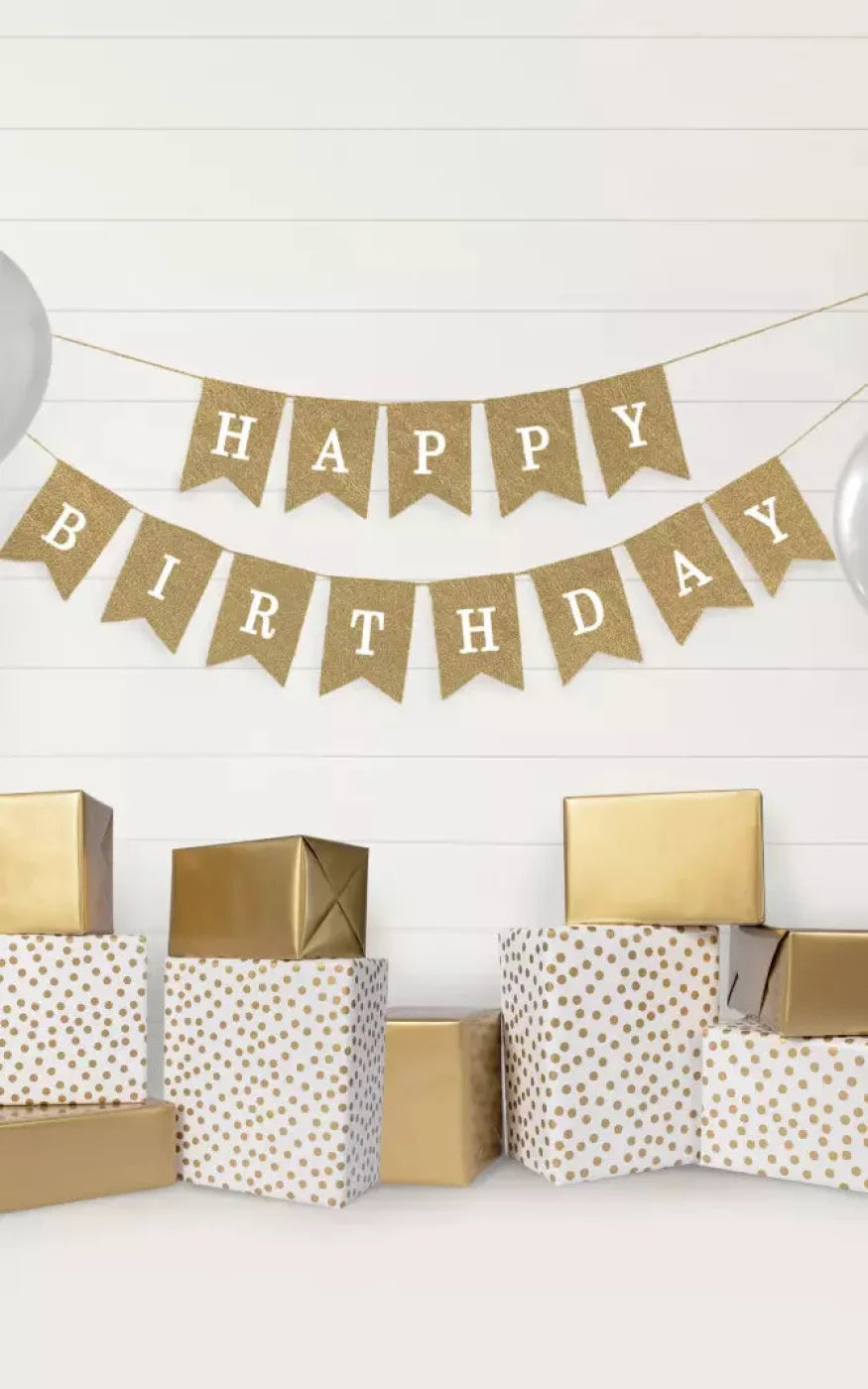 Golden Birthday 2 9X14 Ultracloth ( 108 X 168 Inch ) Backdrop