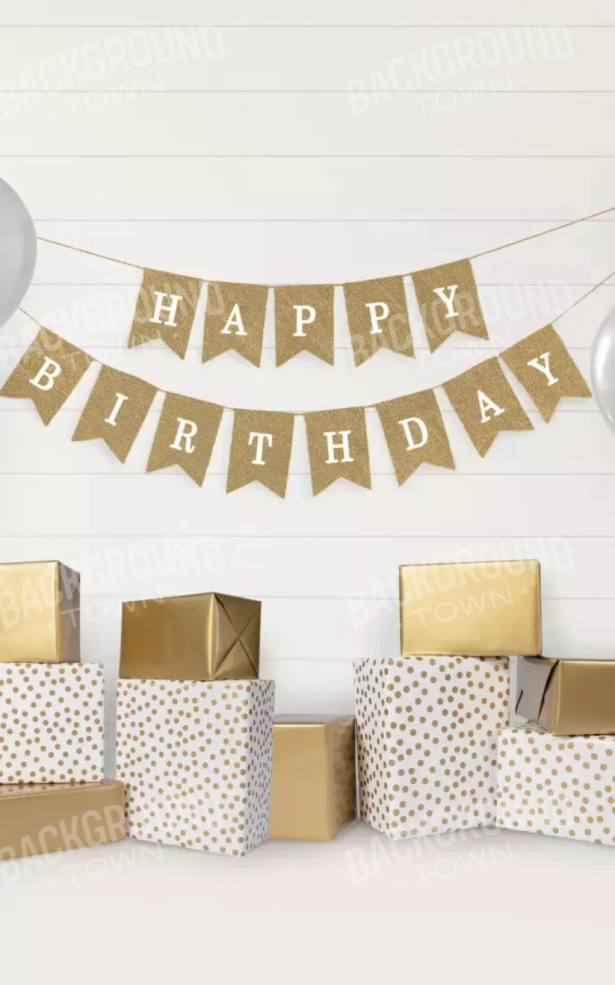 Golden Birthday 2 9X14 Ultracloth ( 108 X 168 Inch ) Backdrop