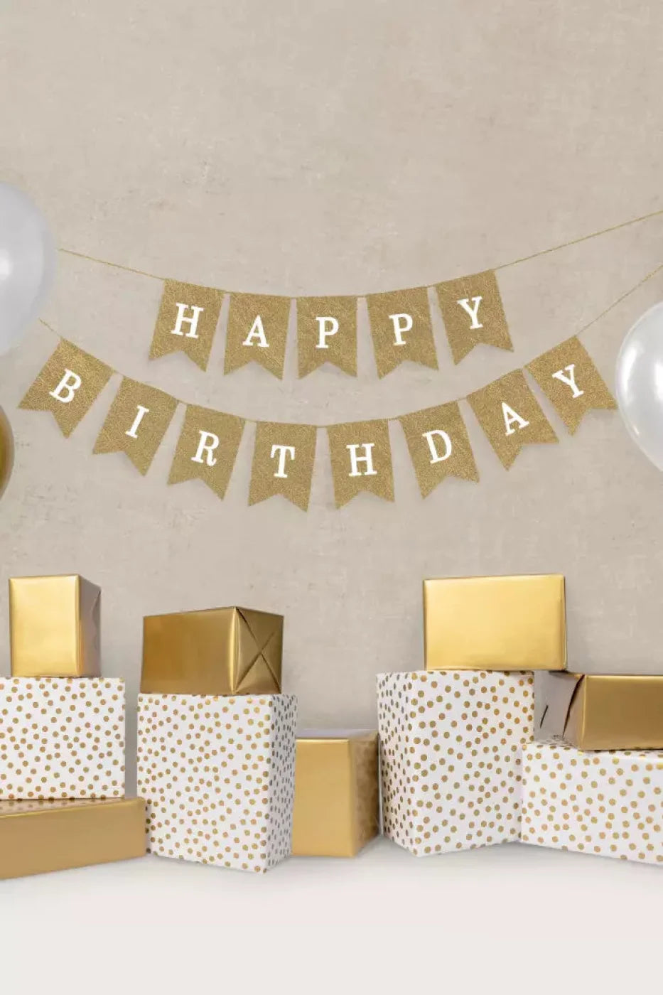 Golden Birthday Backdrop
