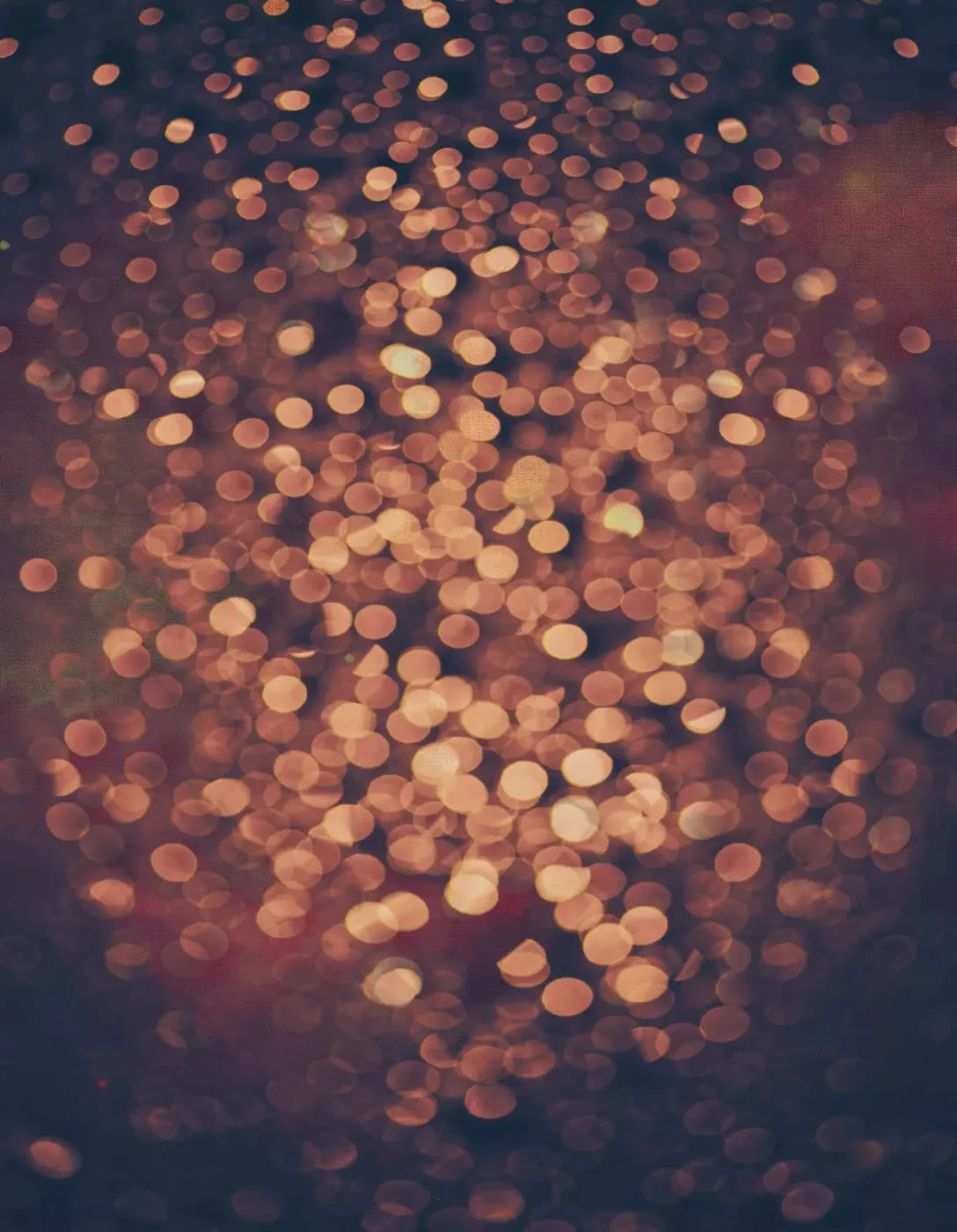 Golden Bokeh Lights 6X8 Fleece ( 72 X 96 Inch ) Backdrop