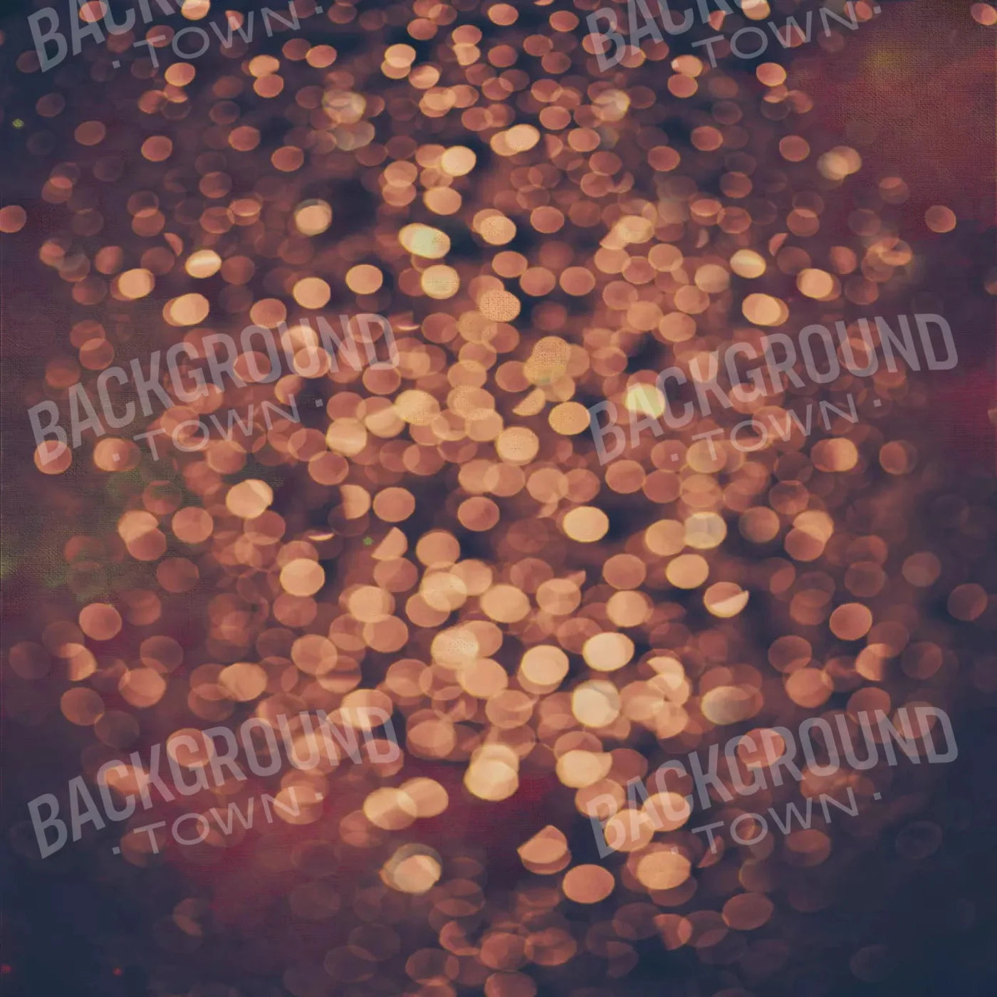 Golden Bokeh Lights 8X8 Fleece ( 96 X Inch ) Backdrop