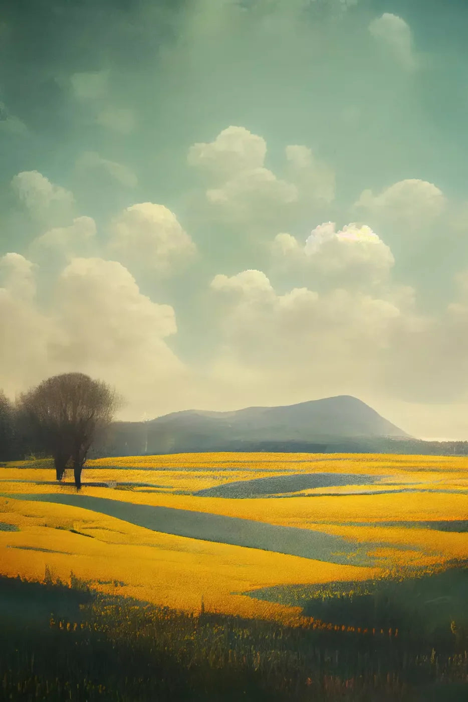 Golden Fields 5X8 Ultracloth ( 60 X 96 Inch ) Backdrop