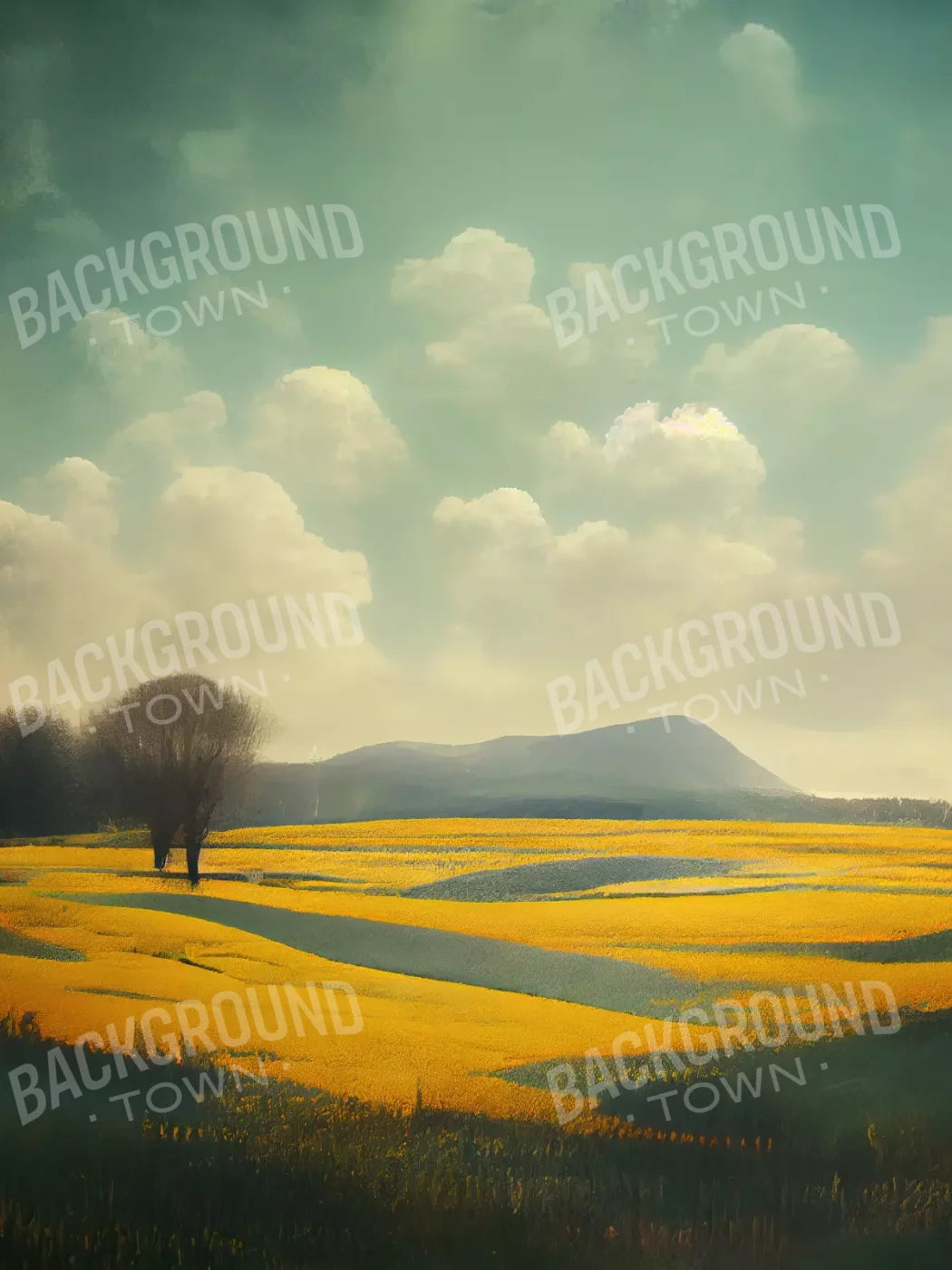 Golden Fields 8X10 Fleece ( 96 X 120 Inch ) Backdrop