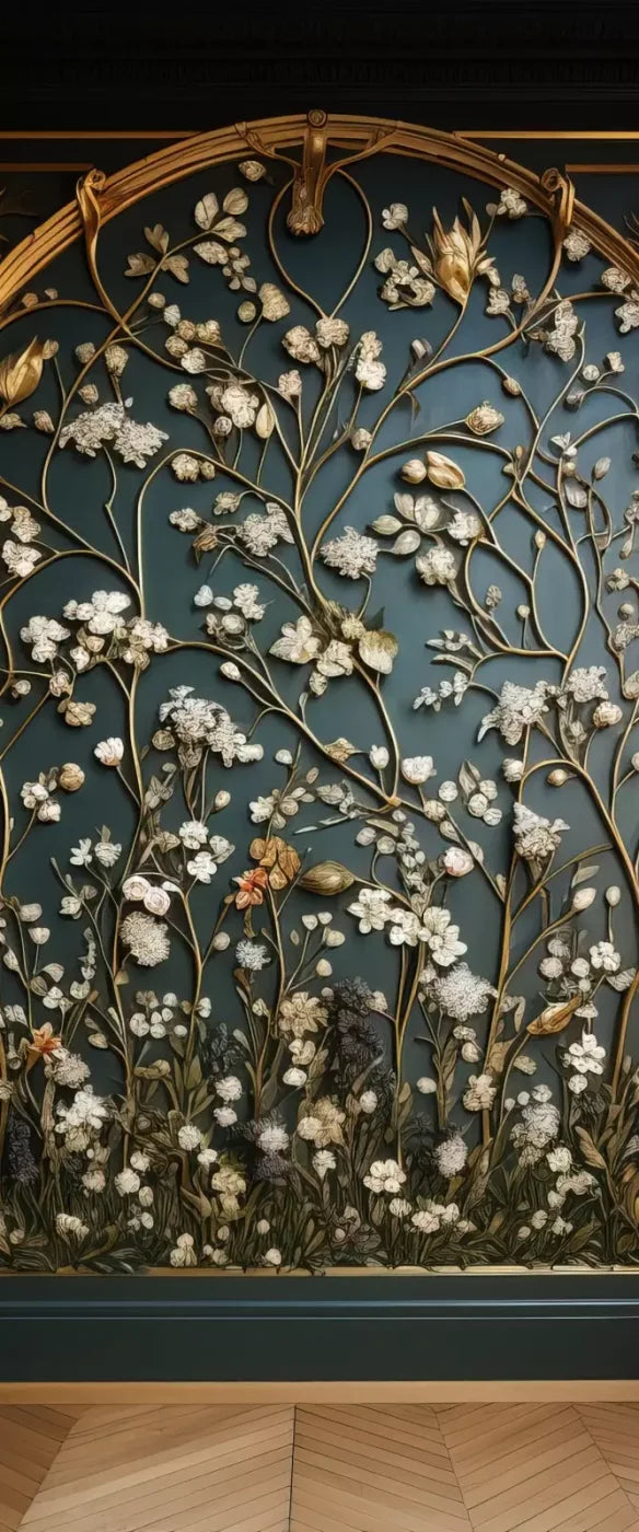 Golden Garden Wall 5’X12’ Ultracloth For Westcott X-Drop (60 X 144 Inch) Backdrop