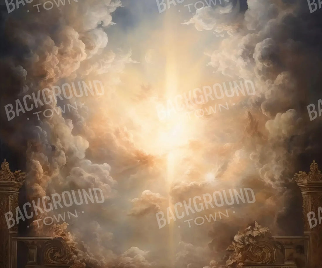 Golden Heavenly Sky 5’X4’2 Fleece (60 X 50 Inch) Backdrop