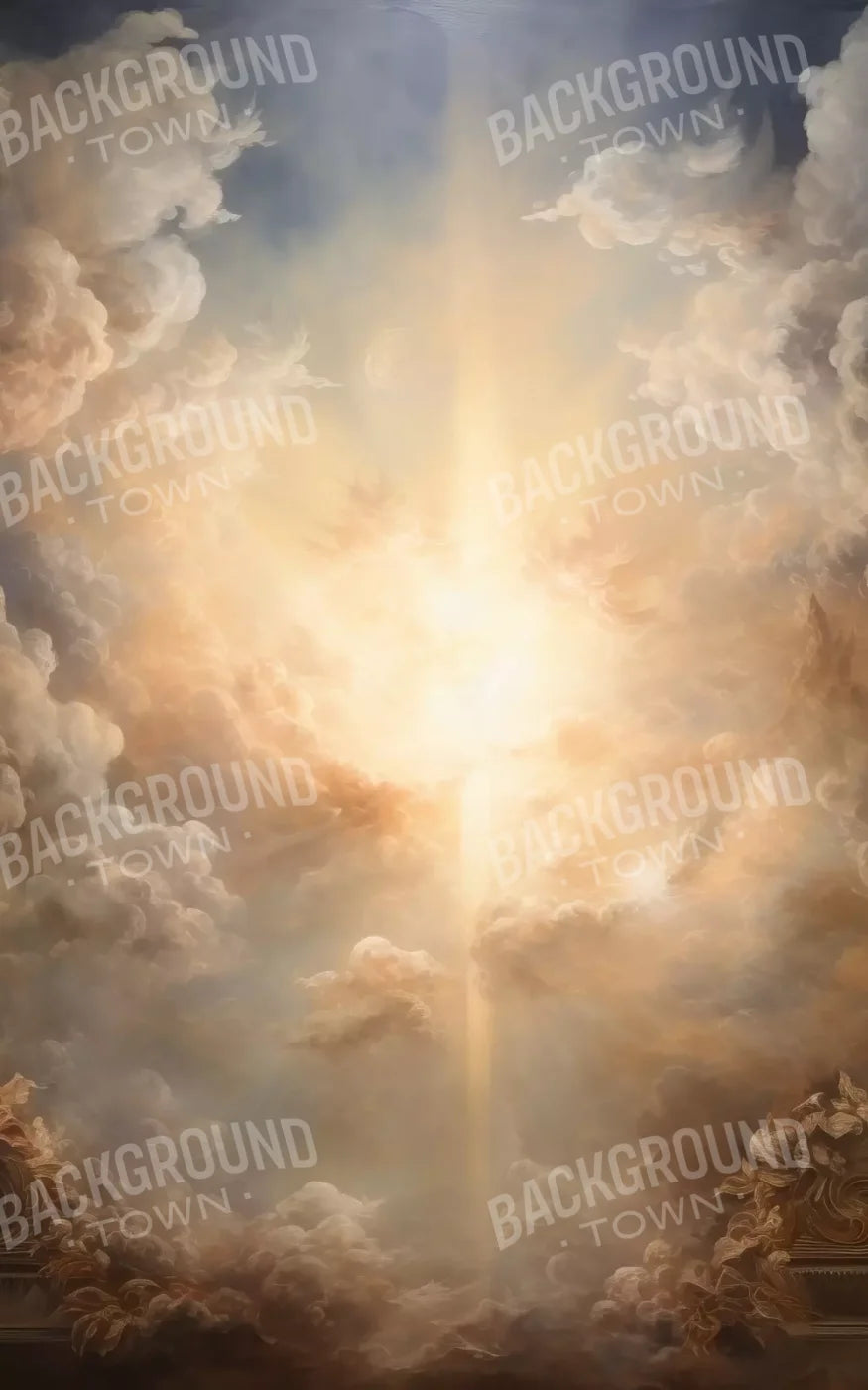 Golden Heavenly Sky 5’X8’ Ultracloth (60 X 96 Inch) Backdrop