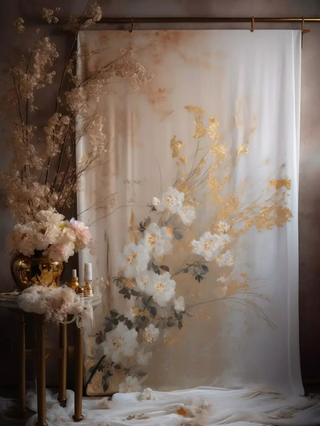 Golden Hour 5X68 Fleece ( 60 X 80 Inch ) Backdrop