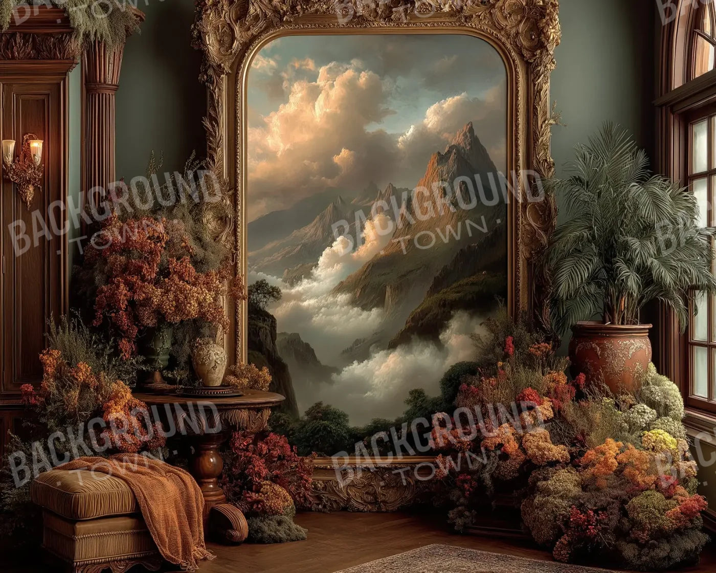 Golden Lite Room 10’x8’ Fleece (120 x 96 inch) Backdrop