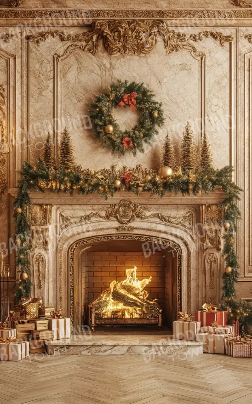 Golden Noel 5’x8’ UltraCloth (60 x 96 inch) Backdrop