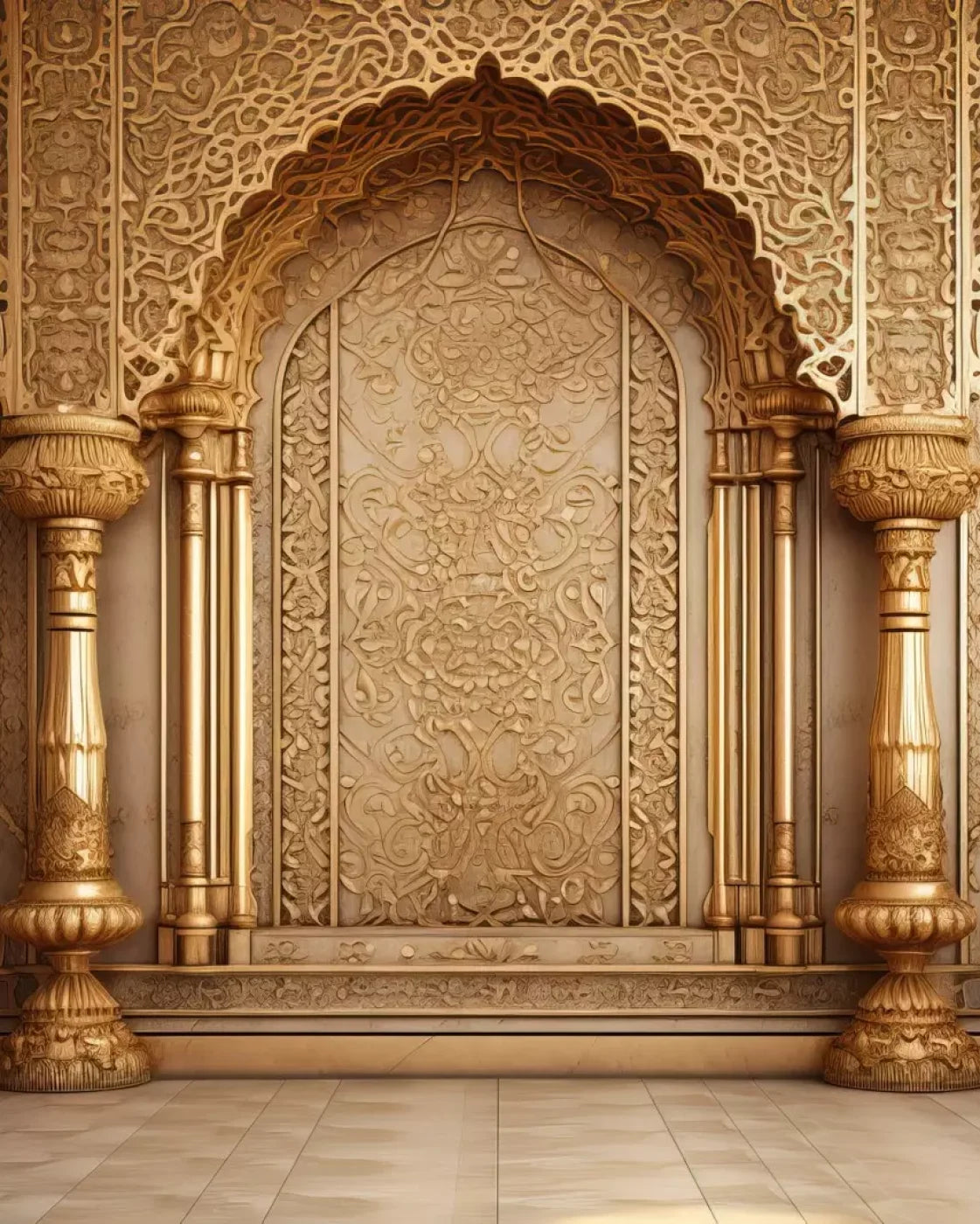 Golden Royal 8’X10’ Fleece (96 X 120 Inch) Backdrop