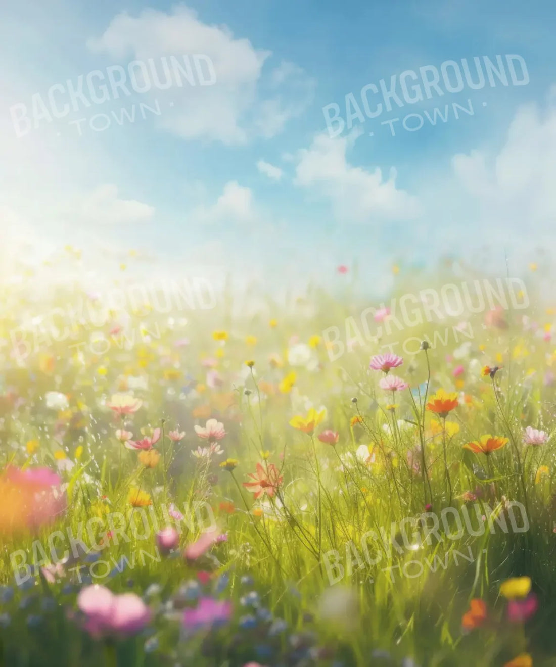 Blue Green  Backdrop for Photography