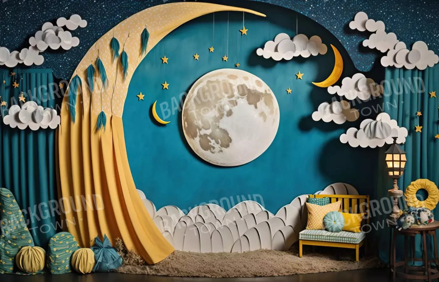 Goodnight Moon 12X8 Ultracloth ( 144 X 96 Inch ) Backdrop